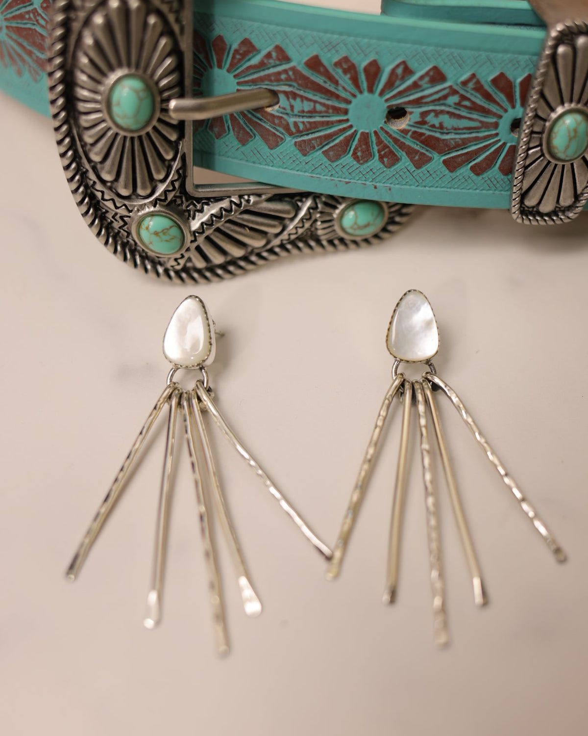 Teardrop Treasure Fringe Earrings-Drop Earrings-Krush Kandy, Women's Online Fashion Boutique Located in Phoenix, Arizona (Scottsdale Area)