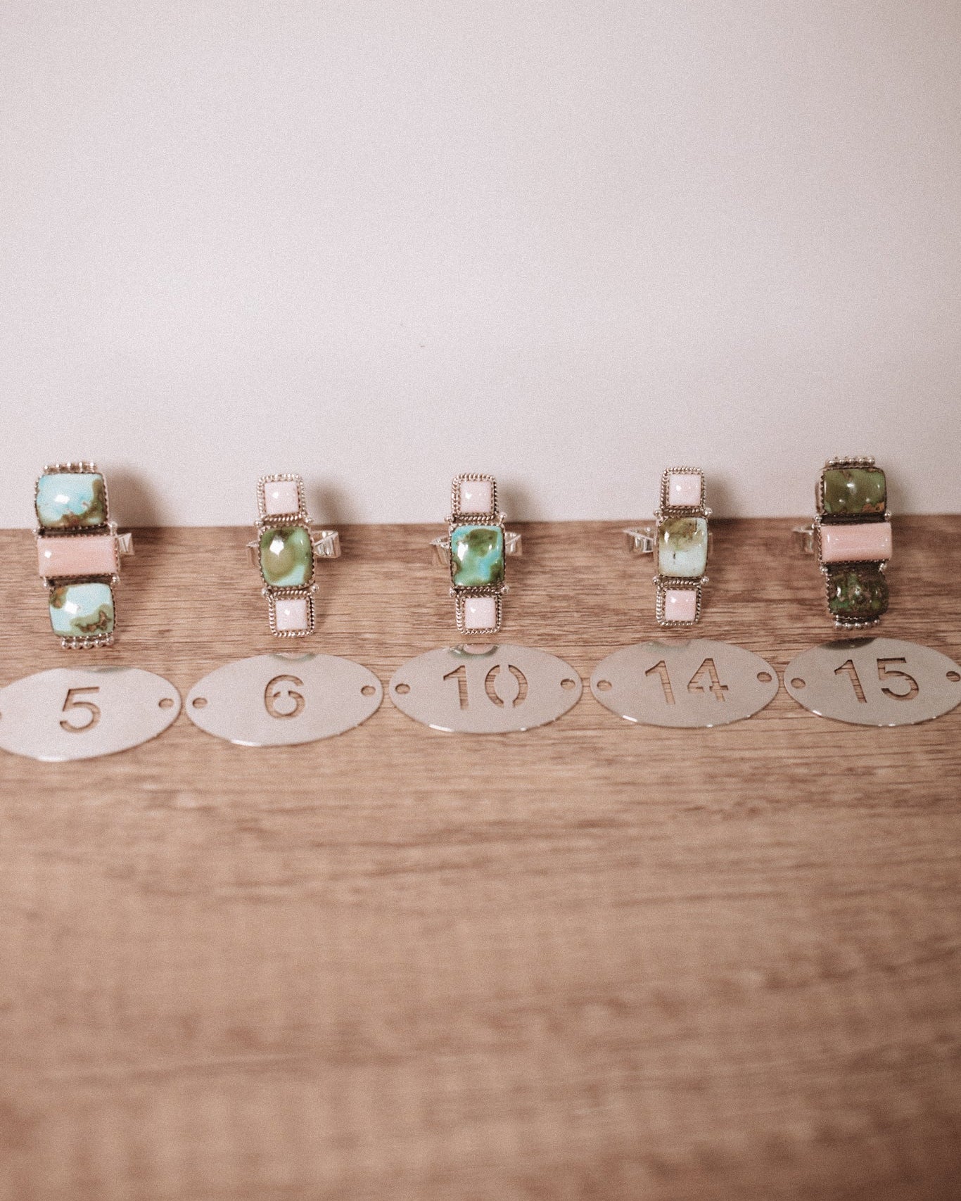 Pink Opal & Sonoran Gold Rings-Rings-Krush Kandy, Women's Online Fashion Boutique Located in Phoenix, Arizona (Scottsdale Area)