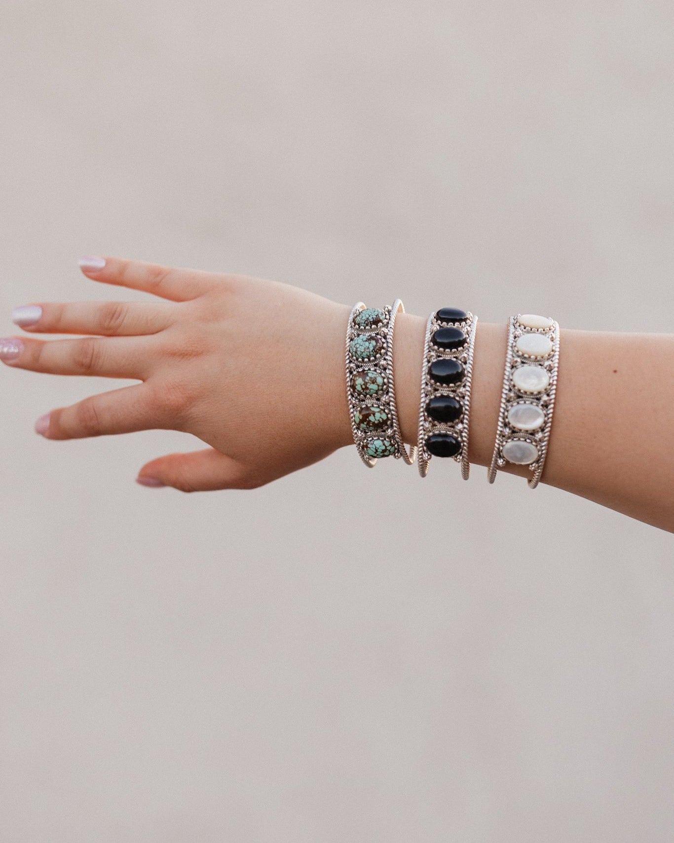 Twisted Trail Stone Cuff-Cuffs-Krush Kandy, Women's Online Fashion Boutique Located in Phoenix, Arizona (Scottsdale Area)