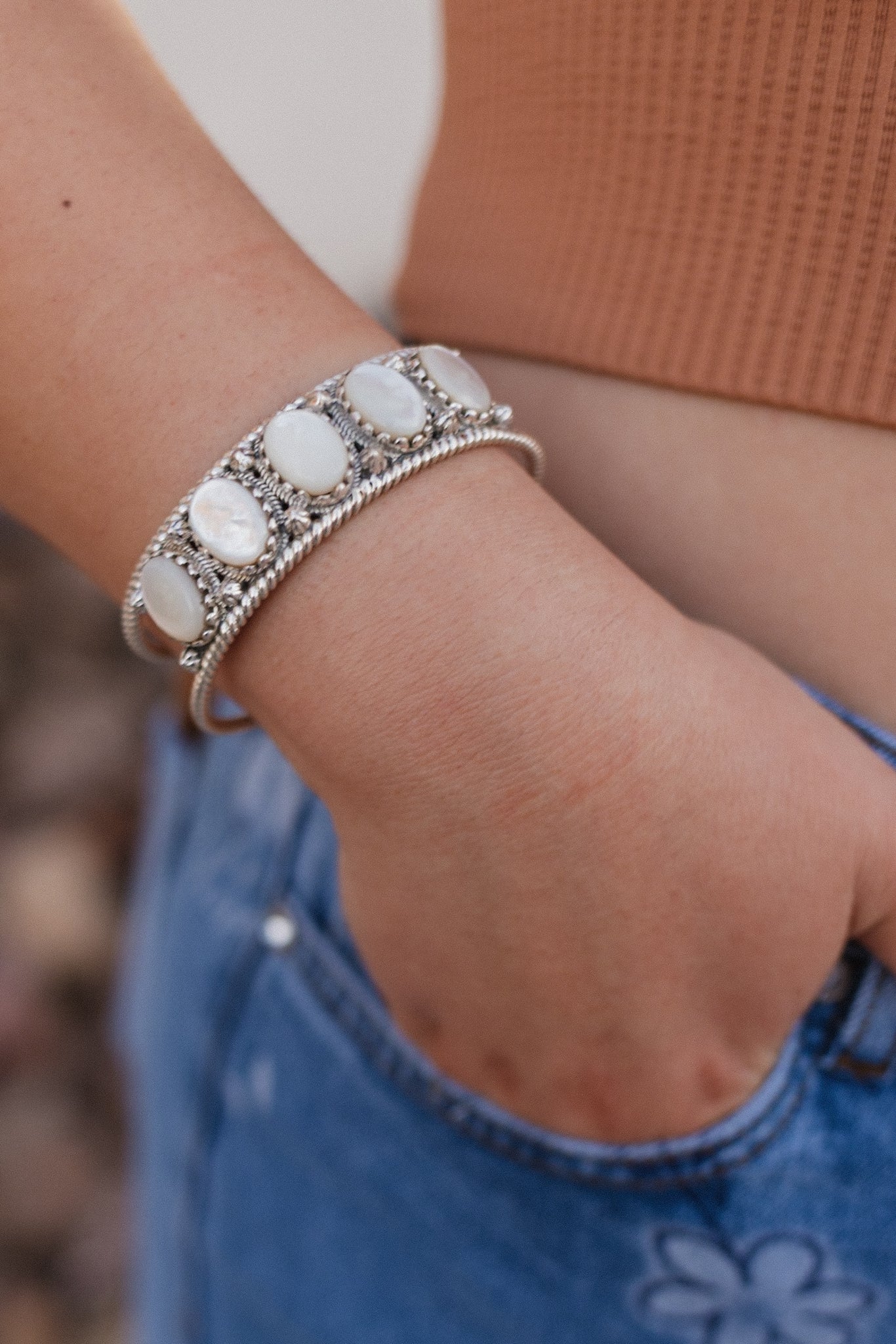 Twisted Trail Stone Cuff-Cuffs-Krush Kandy, Women's Online Fashion Boutique Located in Phoenix, Arizona (Scottsdale Area)