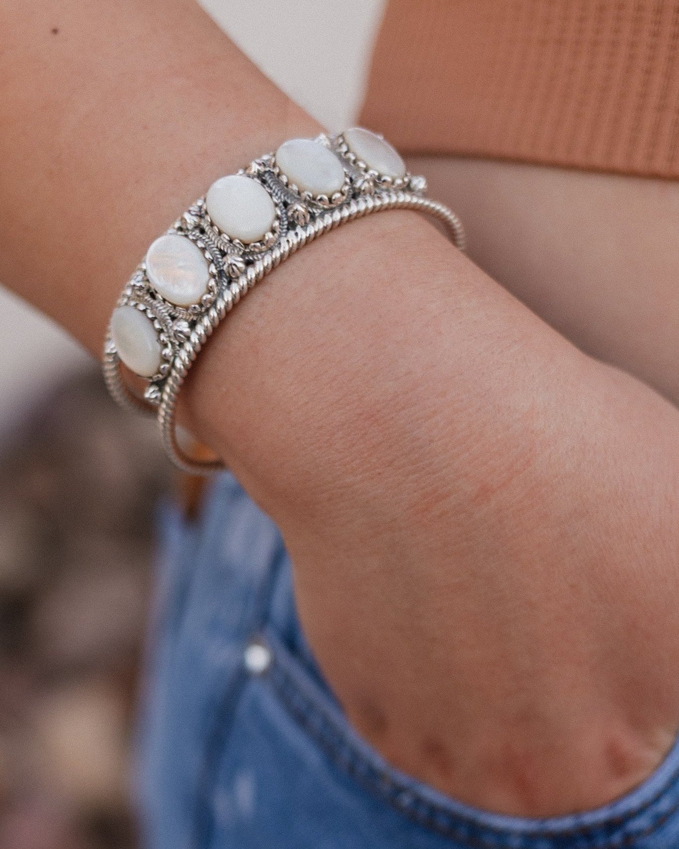 Twisted Trail Stone Cuff-Cuffs-Krush Kandy, Women's Online Fashion Boutique Located in Phoenix, Arizona (Scottsdale Area)