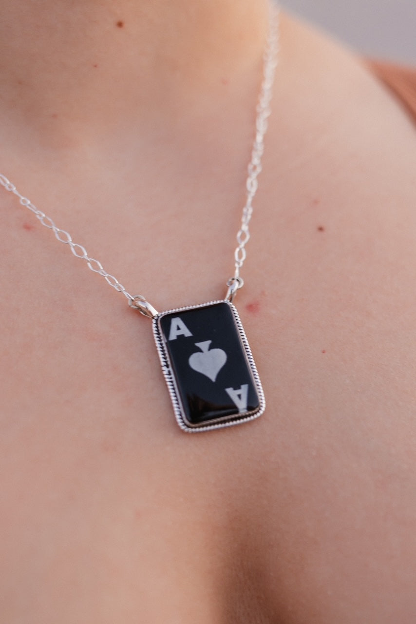 Wild Ace Sterling Silver Ring & Necklaces-Necklaces-Krush Kandy, Women's Online Fashion Boutique Located in Phoenix, Arizona (Scottsdale Area)