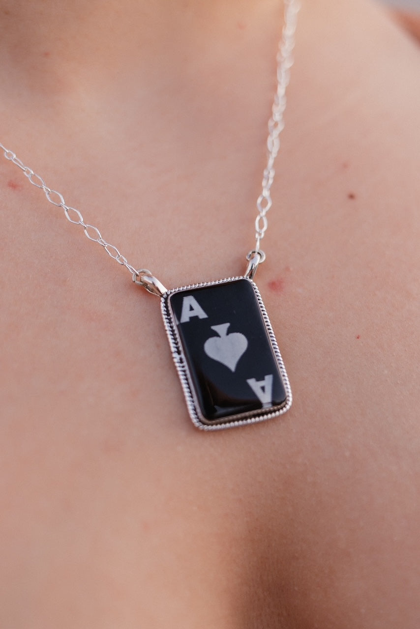 Wild Ace Sterling Silver Ring & Necklaces-Necklaces-Krush Kandy, Women's Online Fashion Boutique Located in Phoenix, Arizona (Scottsdale Area)