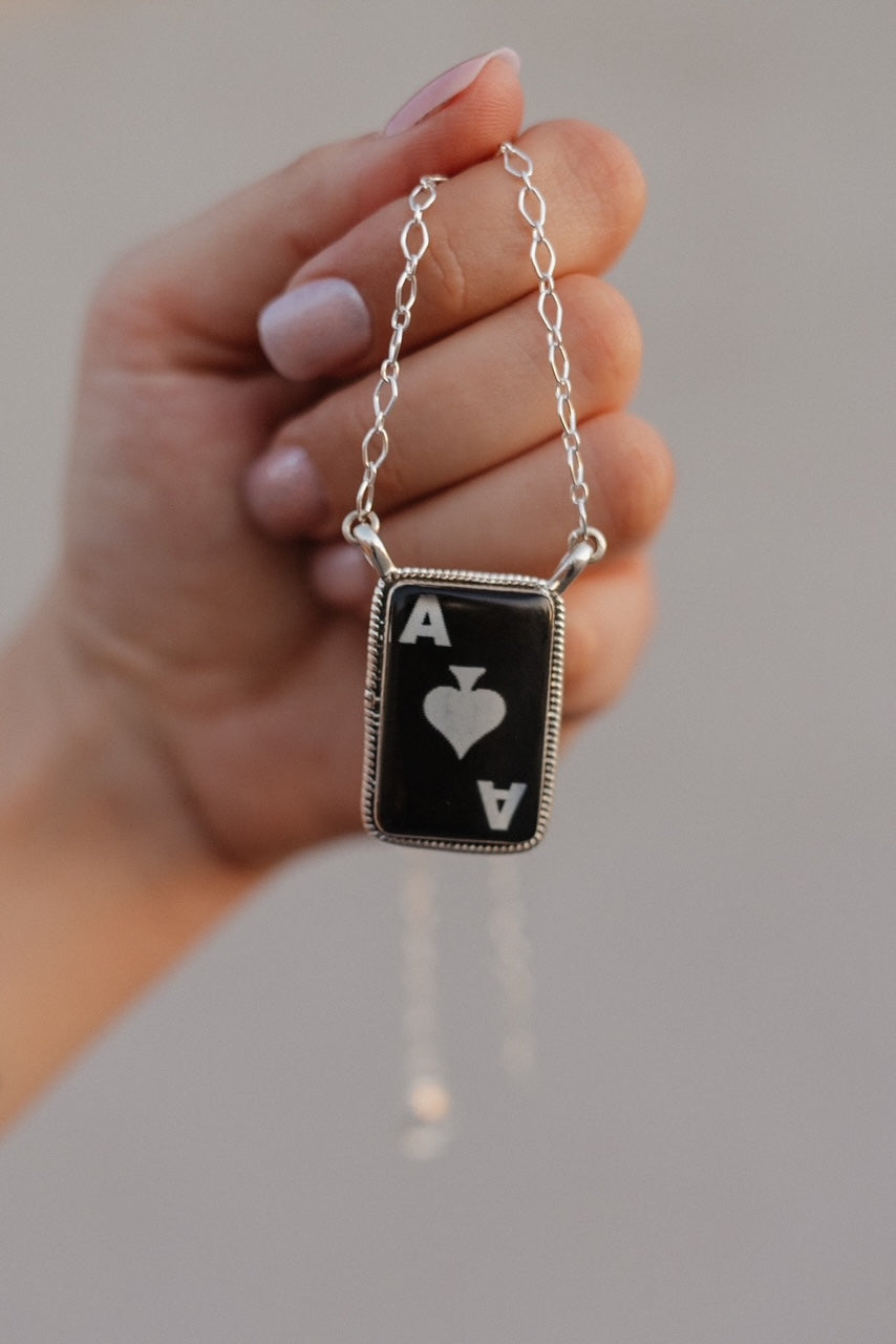 Wild Ace Sterling Silver Ring & Necklaces-Necklaces-Krush Kandy, Women's Online Fashion Boutique Located in Phoenix, Arizona (Scottsdale Area)