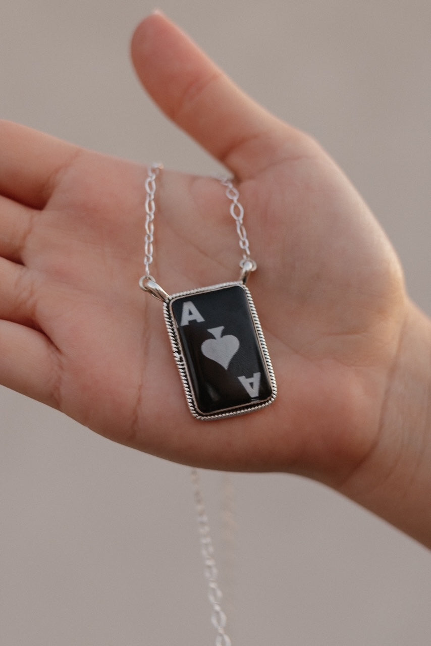 Wild Ace Sterling Silver Ring & Necklaces-Necklaces-Krush Kandy, Women's Online Fashion Boutique Located in Phoenix, Arizona (Scottsdale Area)