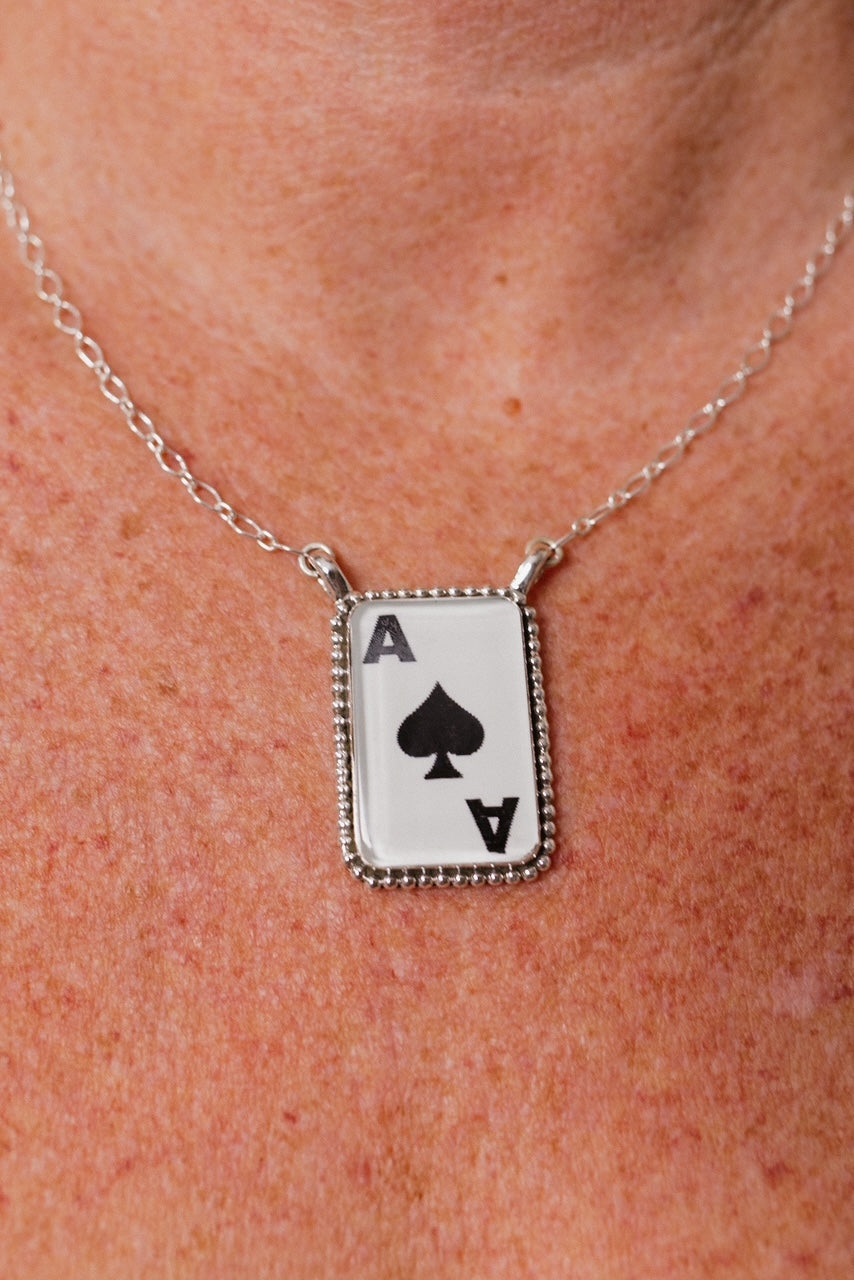 Wild Ace Sterling Silver Ring & Necklaces-Necklaces-Krush Kandy, Women's Online Fashion Boutique Located in Phoenix, Arizona (Scottsdale Area)