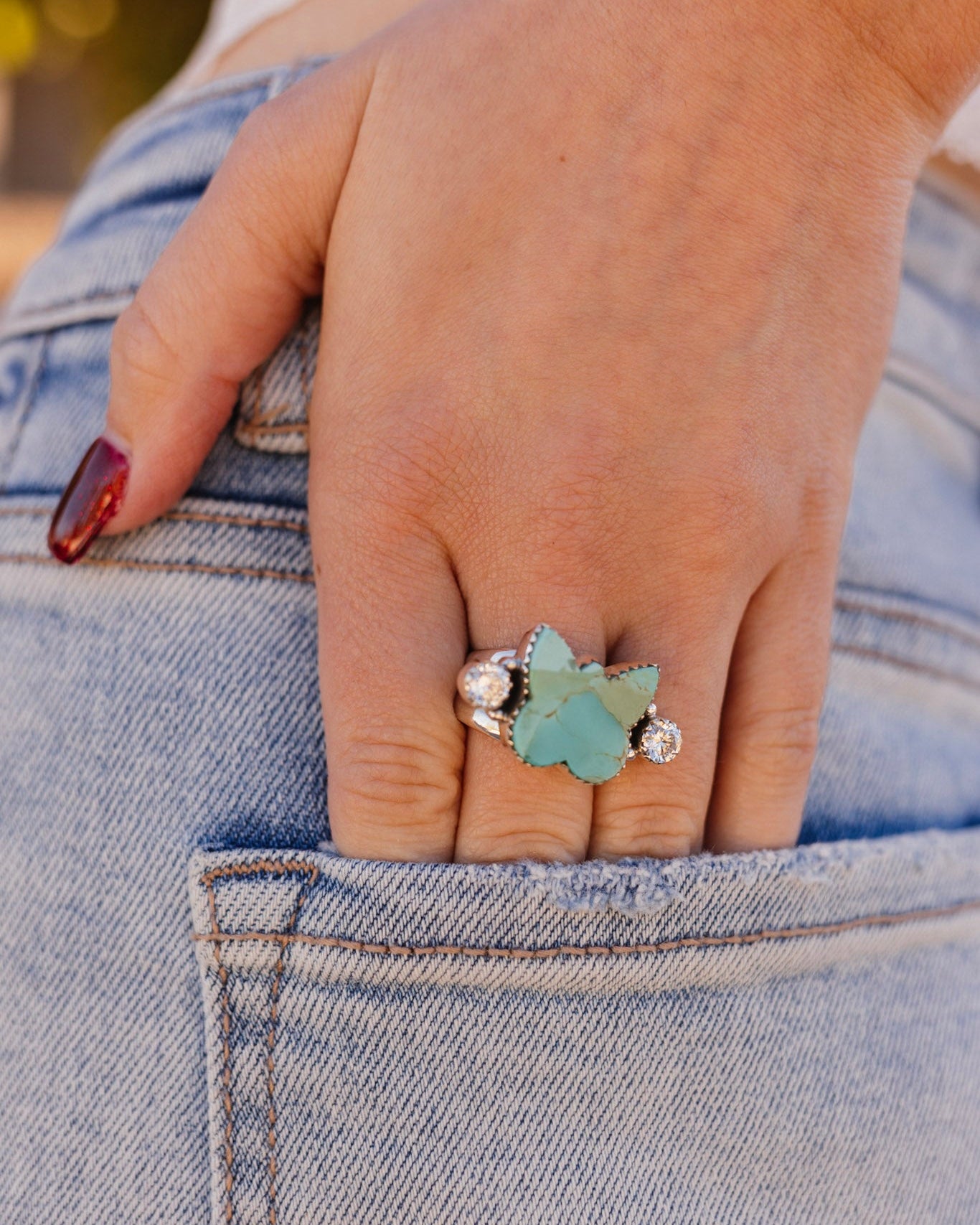 Butterfly in the Wild CZ Rings-Rings-Krush Kandy, Women's Online Fashion Boutique Located in Phoenix, Arizona (Scottsdale Area)