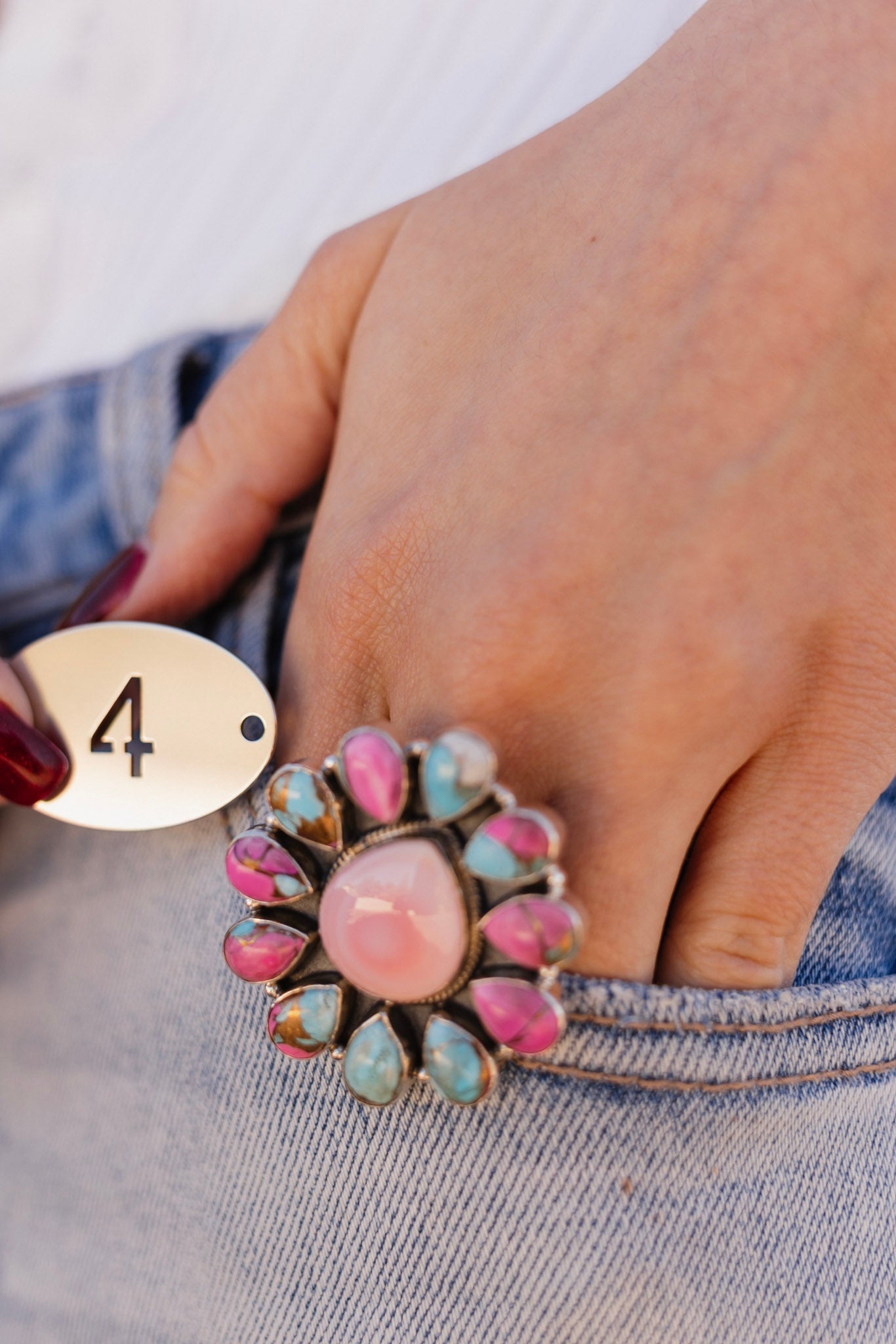 Cotton Kandy & Pink Conch Rings-Rings-Krush Kandy, Women's Online Fashion Boutique Located in Phoenix, Arizona (Scottsdale Area)