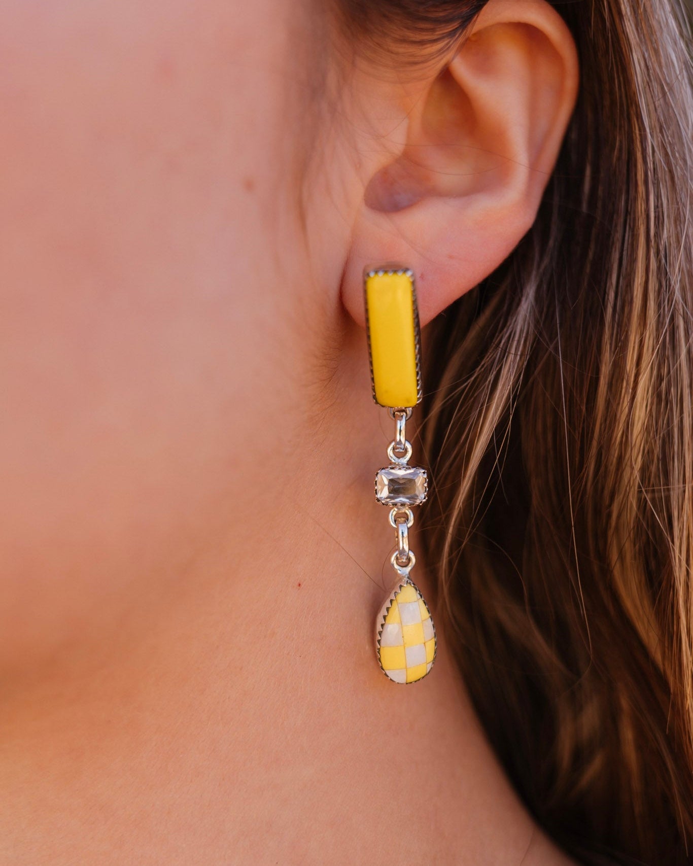 Rosarita Crystal Bar Earrings-Earrings-Krush Kandy, Women's Online Fashion Boutique Located in Phoenix, Arizona (Scottsdale Area)