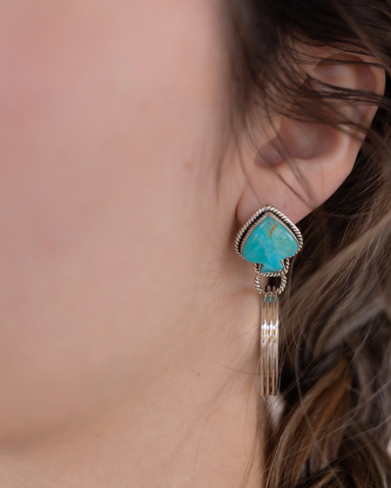 Ayla's Ace Sterling Silver Hoops-Earrings-Krush Kandy, Women's Online Fashion Boutique Located in Phoenix, Arizona (Scottsdale Area)