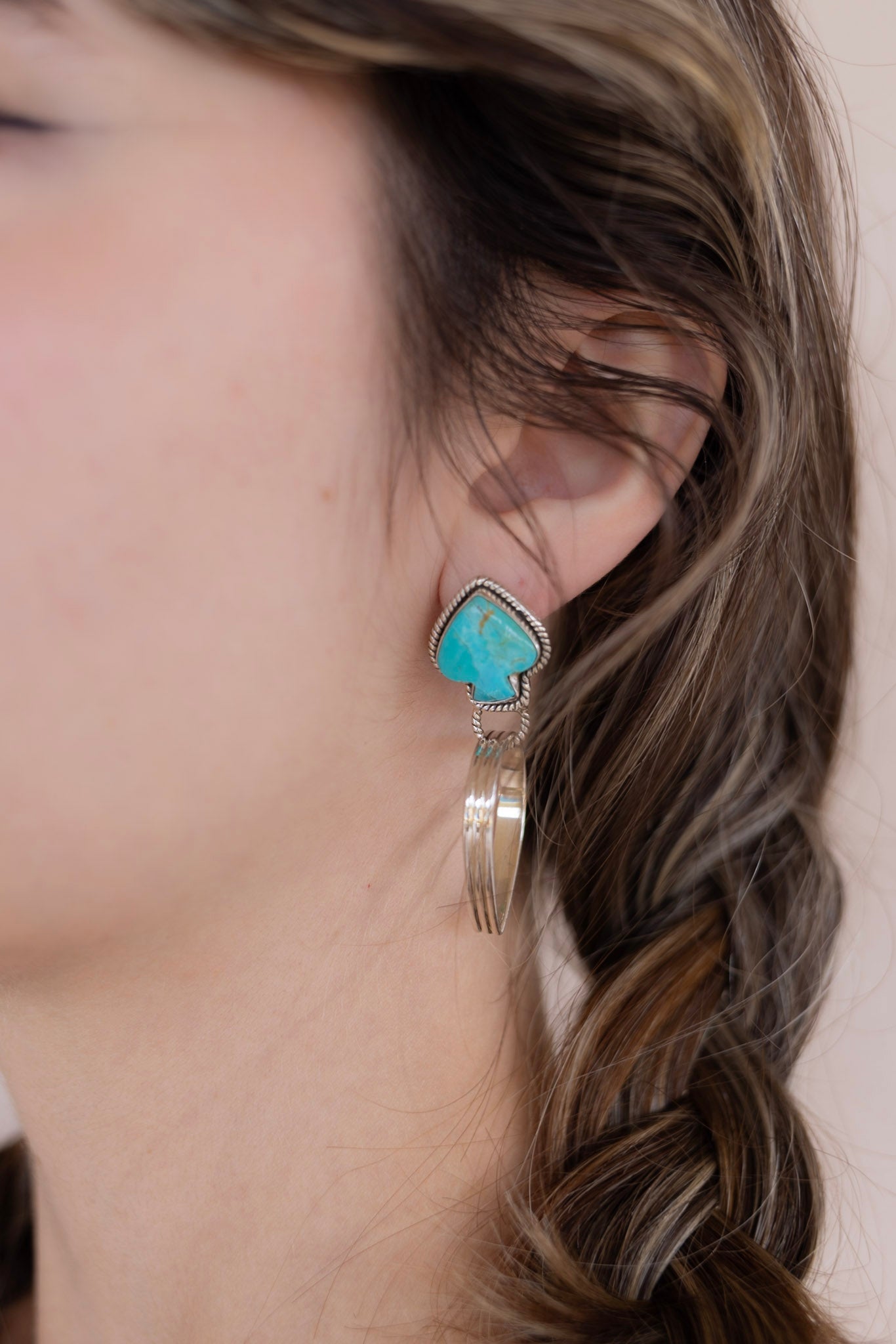 Ayla's Ace Sterling Silver Hoops-Earrings-Krush Kandy, Women's Online Fashion Boutique Located in Phoenix, Arizona (Scottsdale Area)