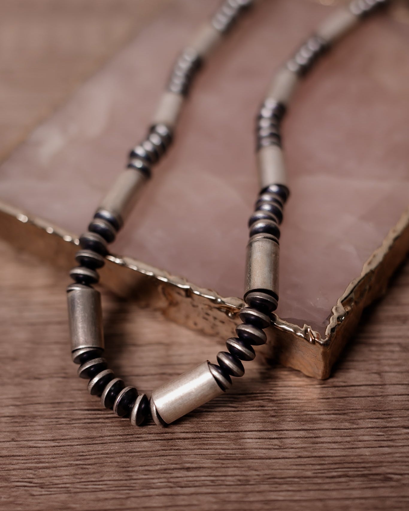 Desert Space Sterling Silver Saucers Necklace-Chain Necklaces-Krush Kandy, Women's Online Fashion Boutique Located in Phoenix, Arizona (Scottsdale Area)