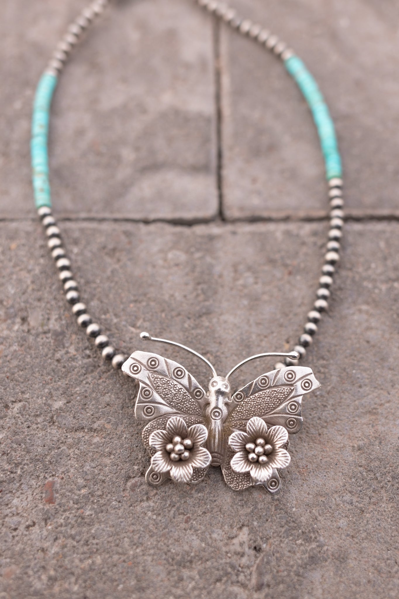 Bethany's Butterfly Sterling Silver Desert Pearl Necklaces-Pearl Necklaces-Krush Kandy, Women's Online Fashion Boutique Located in Phoenix, Arizona (Scottsdale Area)