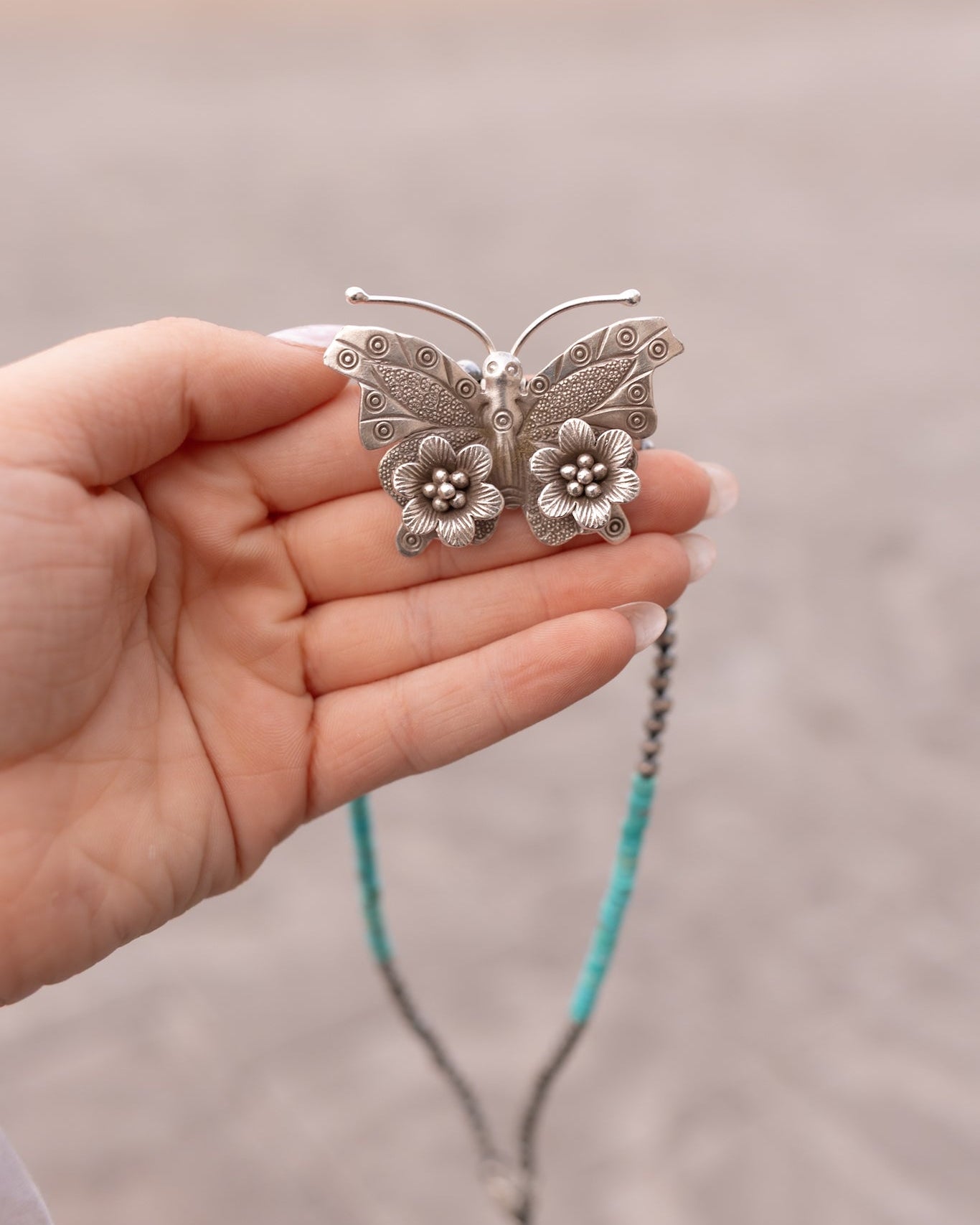 Bethany's Butterfly Sterling Silver Desert Pearl Necklaces-Pearl Necklaces-Krush Kandy, Women's Online Fashion Boutique Located in Phoenix, Arizona (Scottsdale Area)