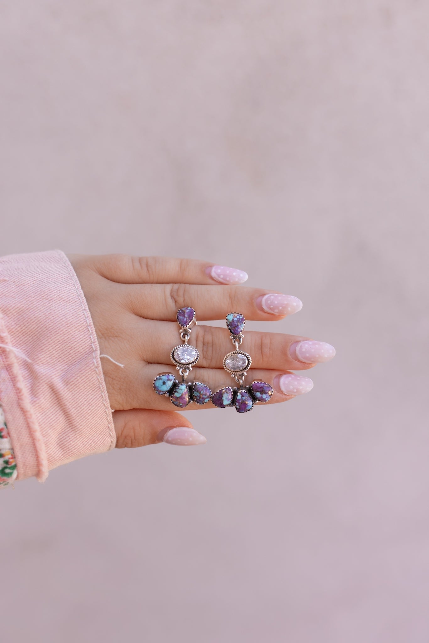 Crystal & Multi Stone Earrings-Earrings-Krush Kandy, Women's Online Fashion Boutique Located in Phoenix, Arizona (Scottsdale Area)