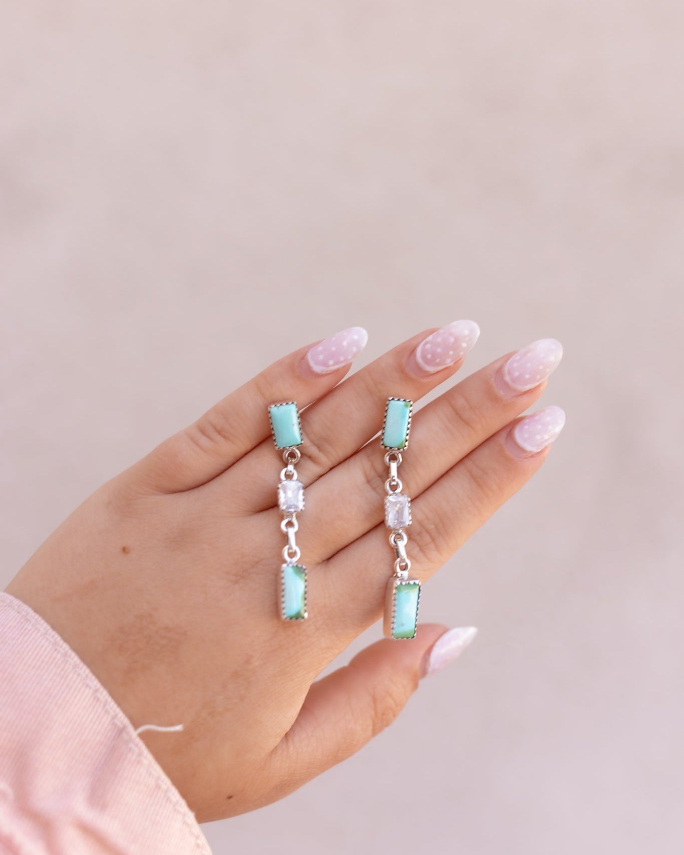 Sonoran Gold & CZ Bar Drop Earrings-Stud Earrings-Krush Kandy, Women's Online Fashion Boutique Located in Phoenix, Arizona (Scottsdale Area)