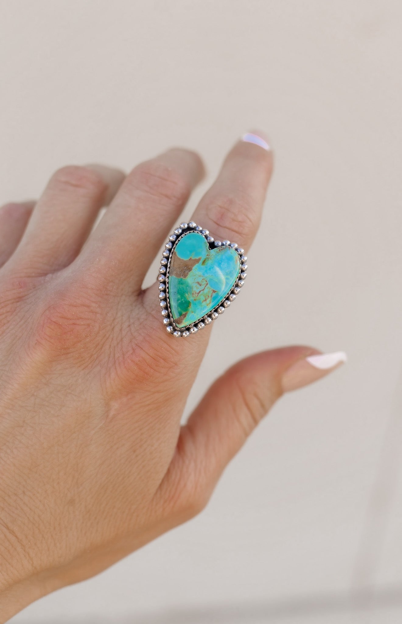 Long Heart Sterling Silver Ring MADE TO ORDER-Statement Rings-Krush Kandy, Women's Online Fashion Boutique Located in Phoenix, Arizona (Scottsdale Area)