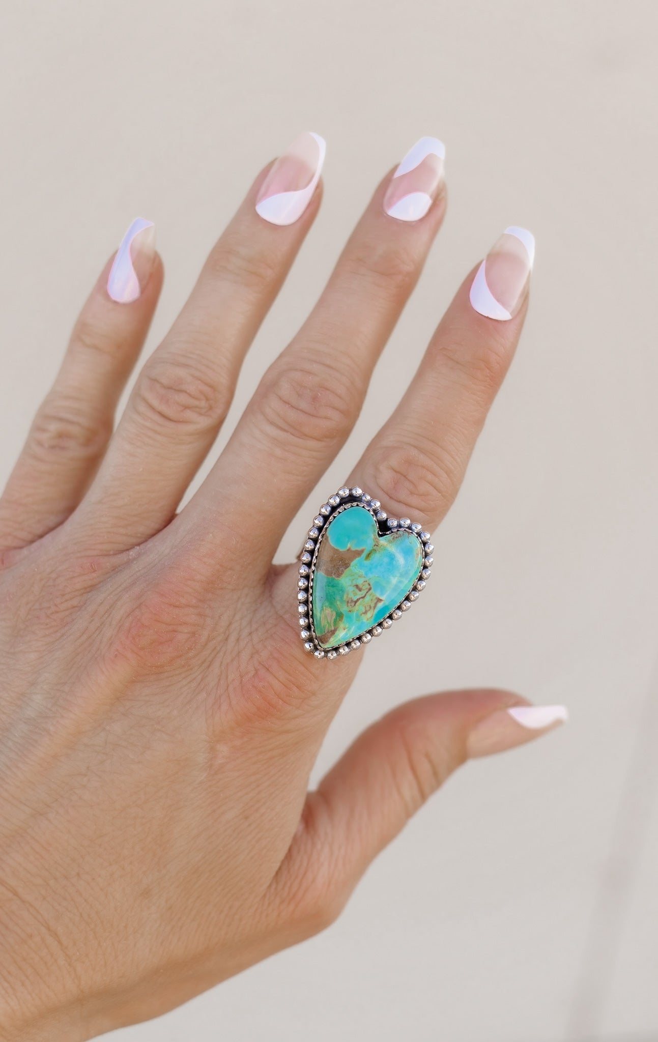 Long Heart Sterling Silver Ring-Statement Rings-Krush Kandy, Women's Online Fashion Boutique Located in Phoenix, Arizona (Scottsdale Area)