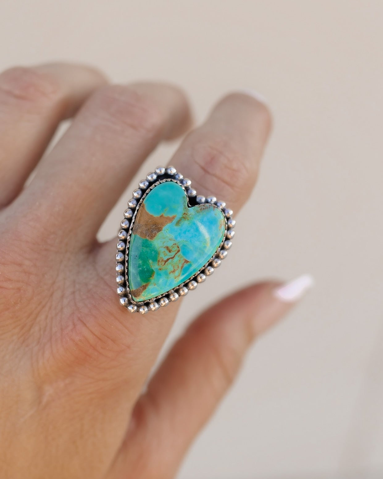 Long Heart Sterling Silver Ring-Statement Rings-Krush Kandy, Women's Online Fashion Boutique Located in Phoenix, Arizona (Scottsdale Area)