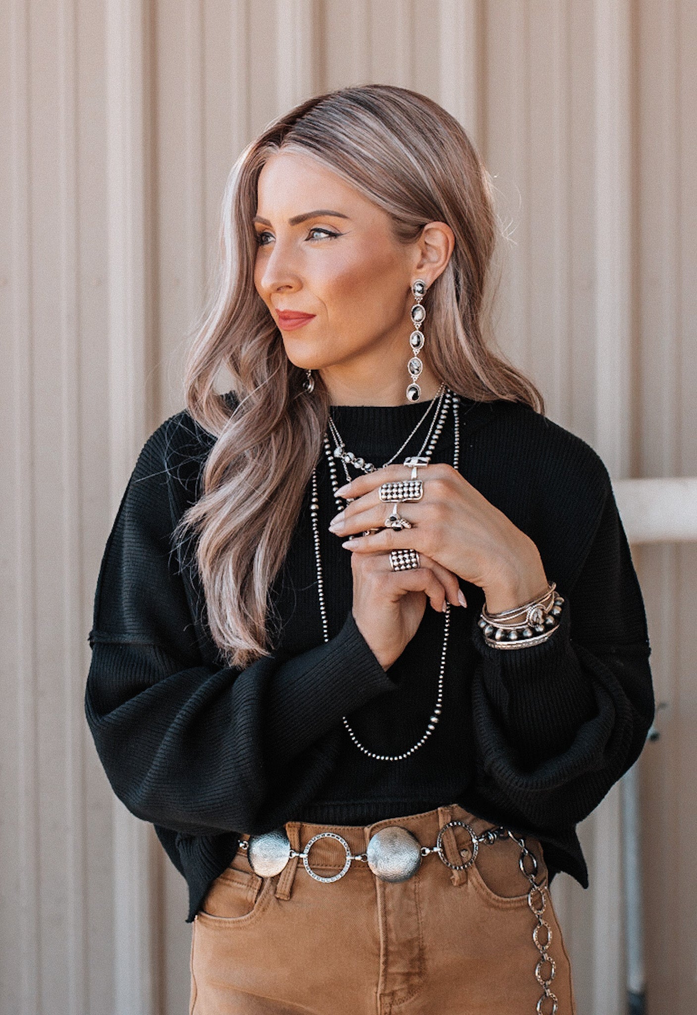 Vintage Boho Stone Drop Earrings-Drop Earrings-Krush Kandy, Women's Online Fashion Boutique Located in Phoenix, Arizona (Scottsdale Area)