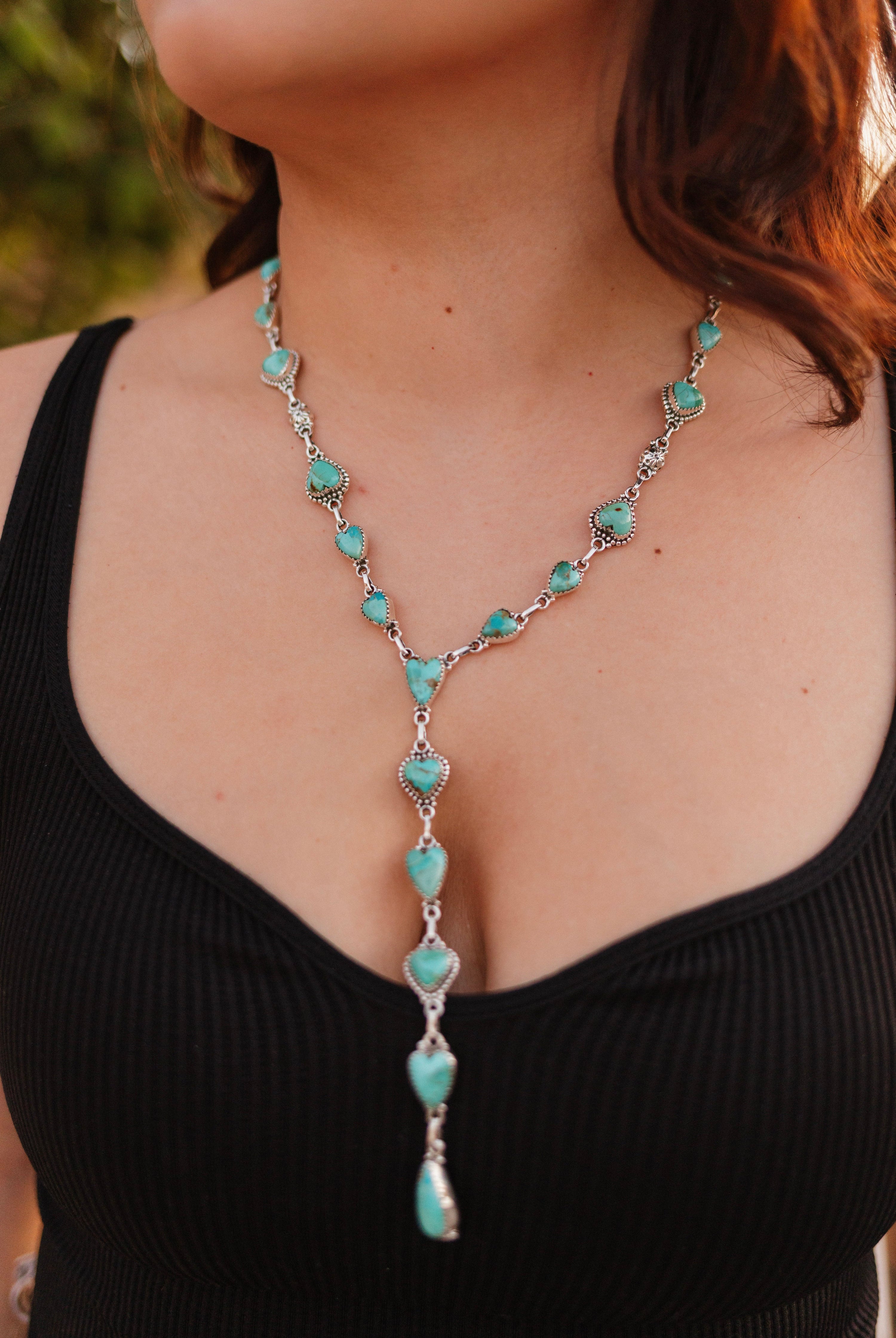 Hearts Galore Lariat Stone Necklace-Necklaces-Krush Kandy, Women's Online Fashion Boutique Located in Phoenix, Arizona (Scottsdale Area)