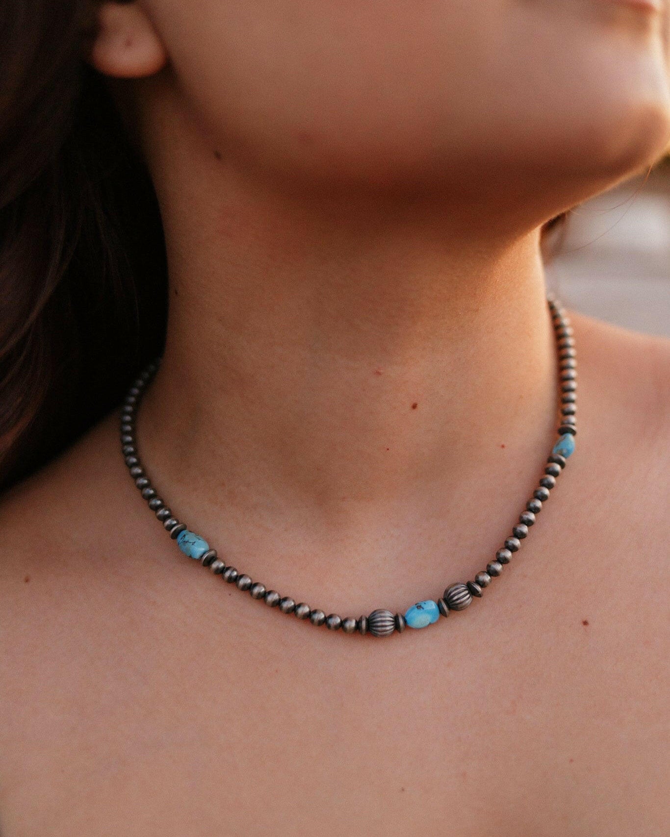 Golden Hills & Multi Desert Pearl Necklace-Chain Necklaces-Krush Kandy, Women's Online Fashion Boutique Located in Phoenix, Arizona (Scottsdale Area)