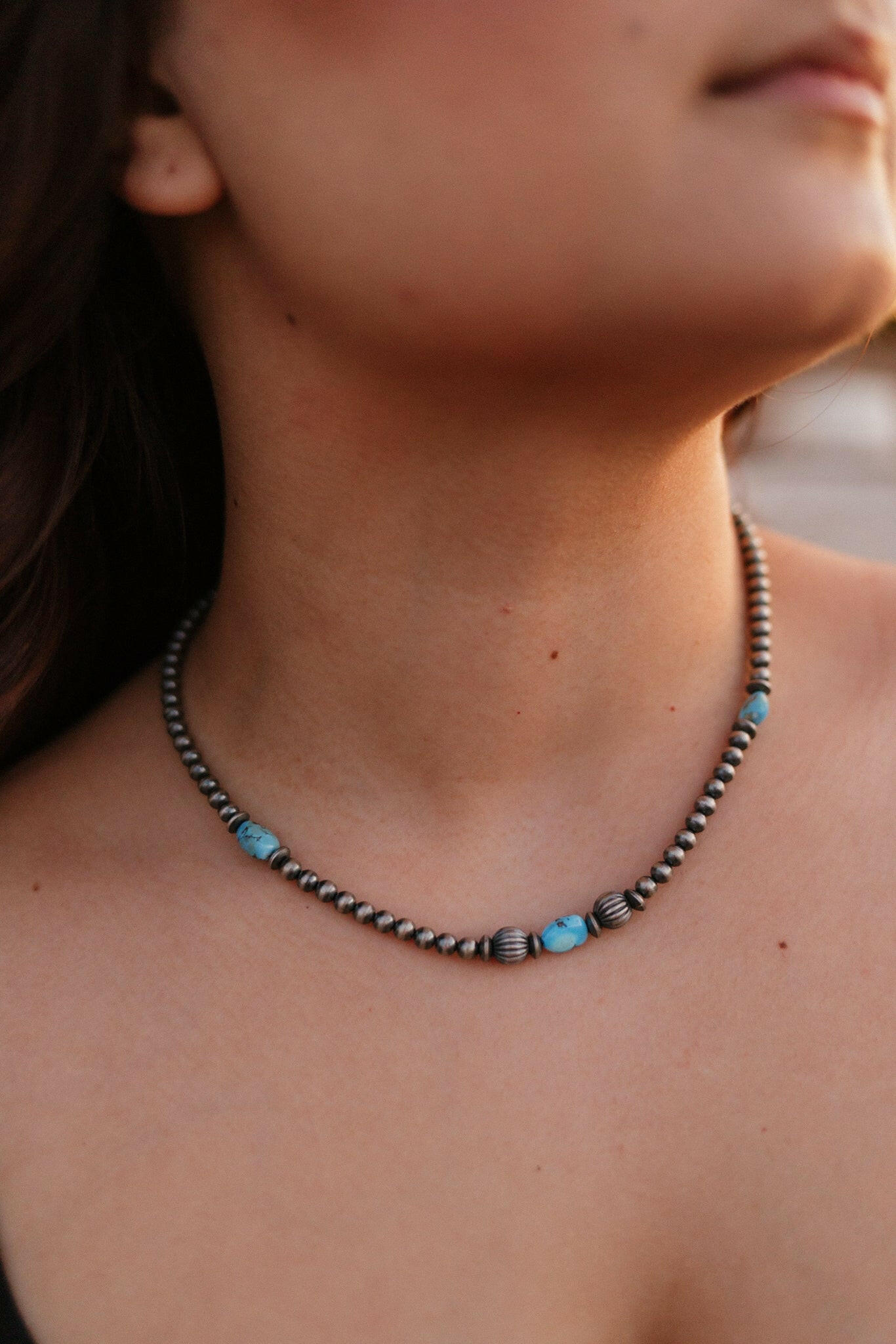 Golden Hills & Multi Desert Pearl Necklace-Chain Necklaces-Krush Kandy, Women's Online Fashion Boutique Located in Phoenix, Arizona (Scottsdale Area)