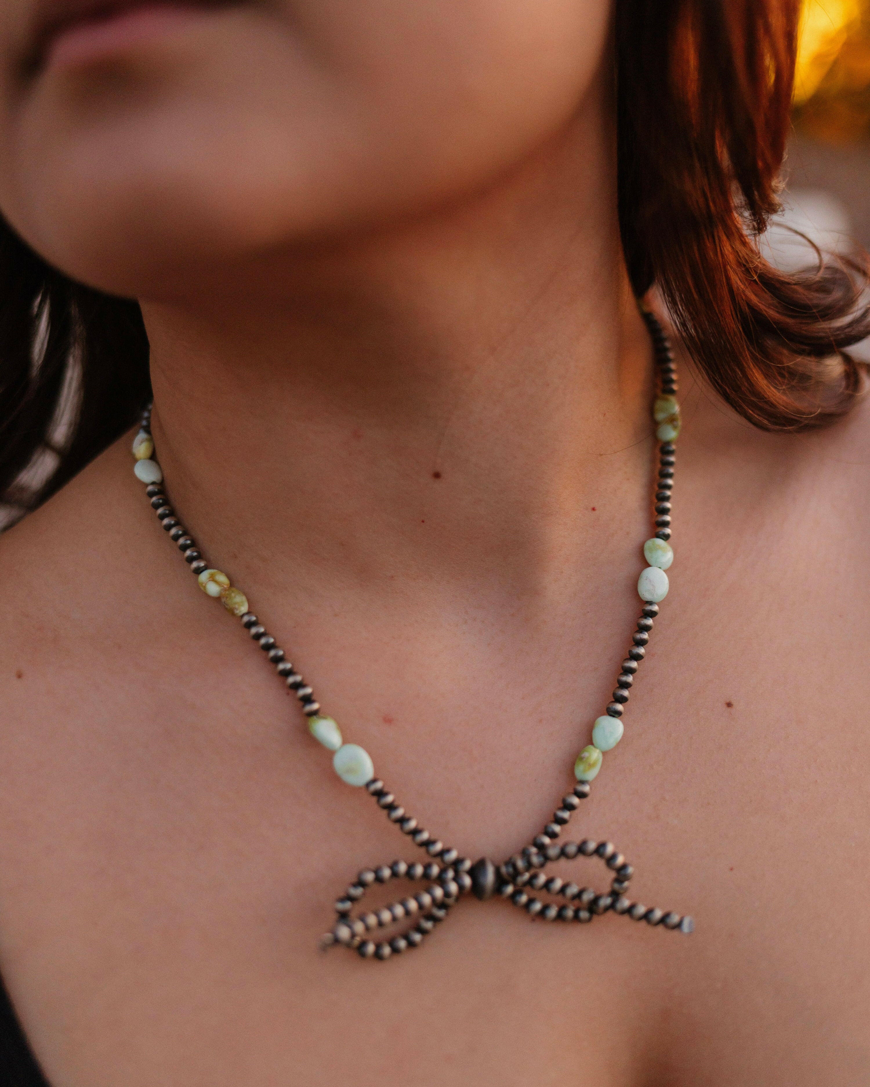 Paisley's Palomino Desert Bow Bliss Necklace-Chain Necklaces-Krush Kandy, Women's Online Fashion Boutique Located in Phoenix, Arizona (Scottsdale Area)