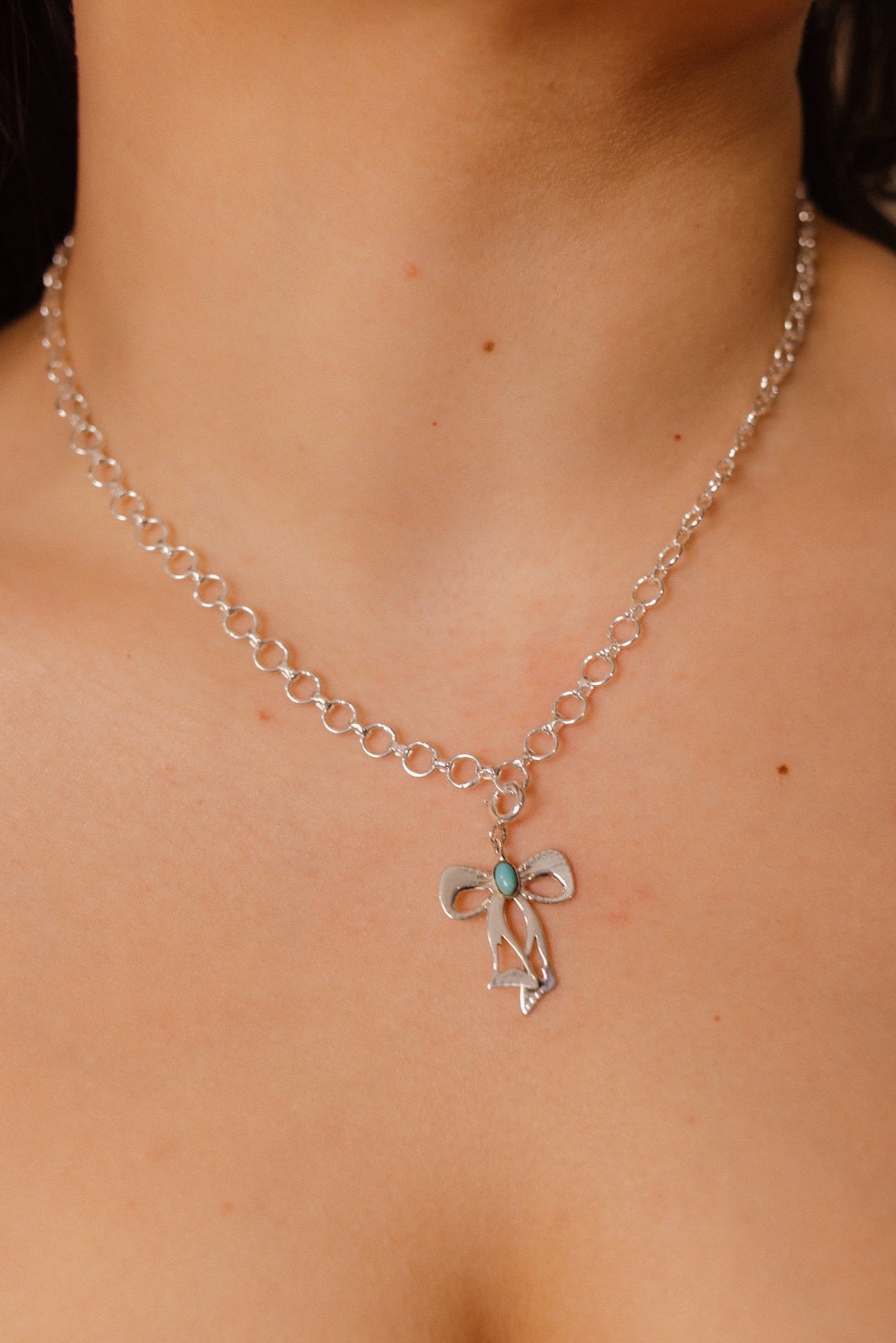 Krush Exclusive Bow Charm-Necklaces-Krush Kandy, Women's Online Fashion Boutique Located in Phoenix, Arizona (Scottsdale Area)