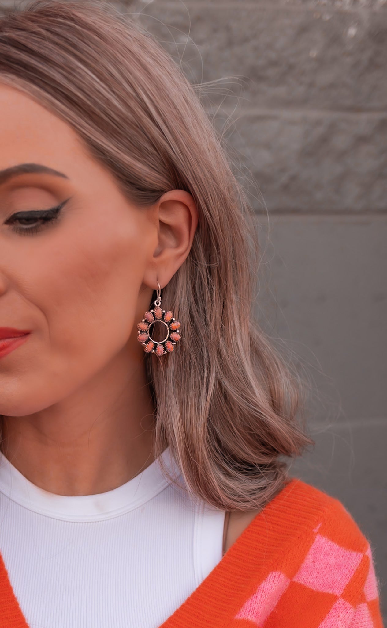 HOLLOW "O" STERLING SILVER EARRINGS-Drop Earrings-Krush Kandy, Women's Online Fashion Boutique Located in Phoenix, Arizona (Scottsdale Area)