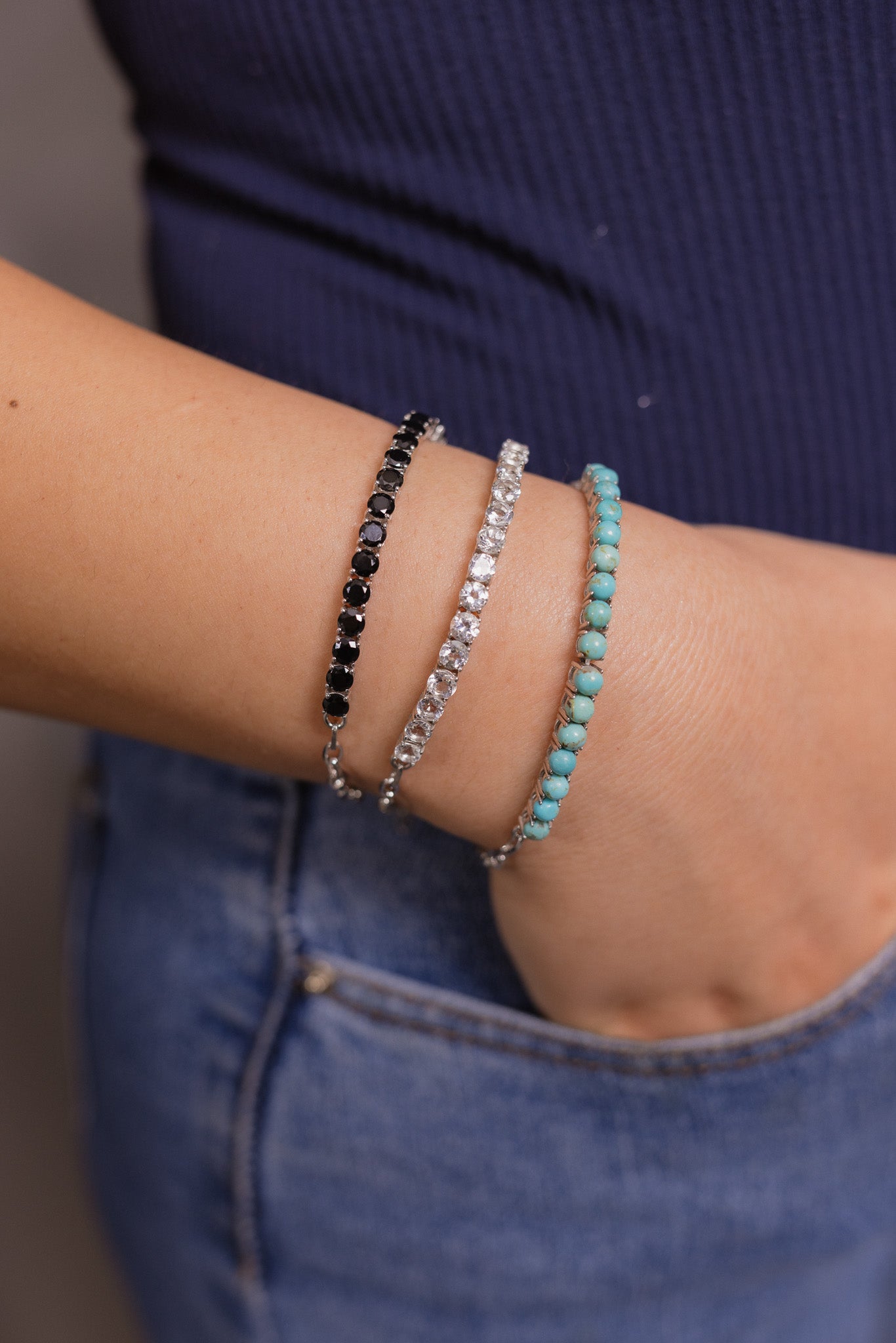 Simple Statement Stone Bracelet-Bracelets-Krush Kandy, Women's Online Fashion Boutique Located in Phoenix, Arizona (Scottsdale Area)