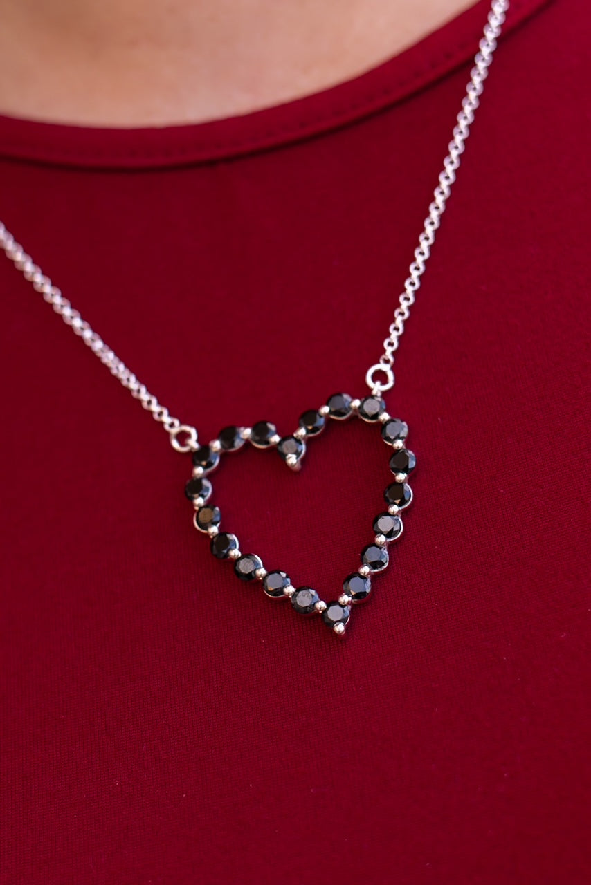 Heartfelt Desire Stone Heart Necklace-Necklaces-Krush Kandy, Women's Online Fashion Boutique Located in Phoenix, Arizona (Scottsdale Area)