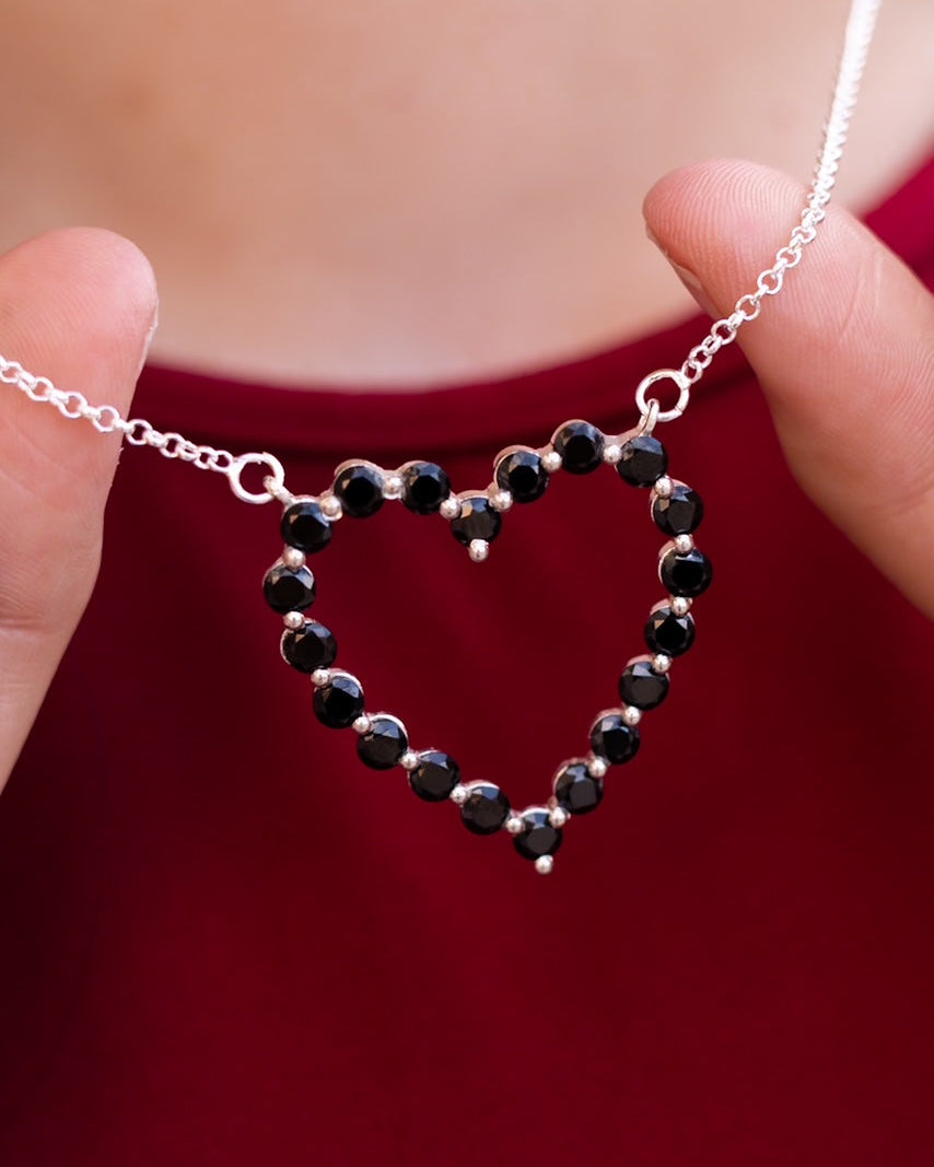 Heartfelt Desire Stone Heart Necklace-Necklaces-Krush Kandy, Women's Online Fashion Boutique Located in Phoenix, Arizona (Scottsdale Area)