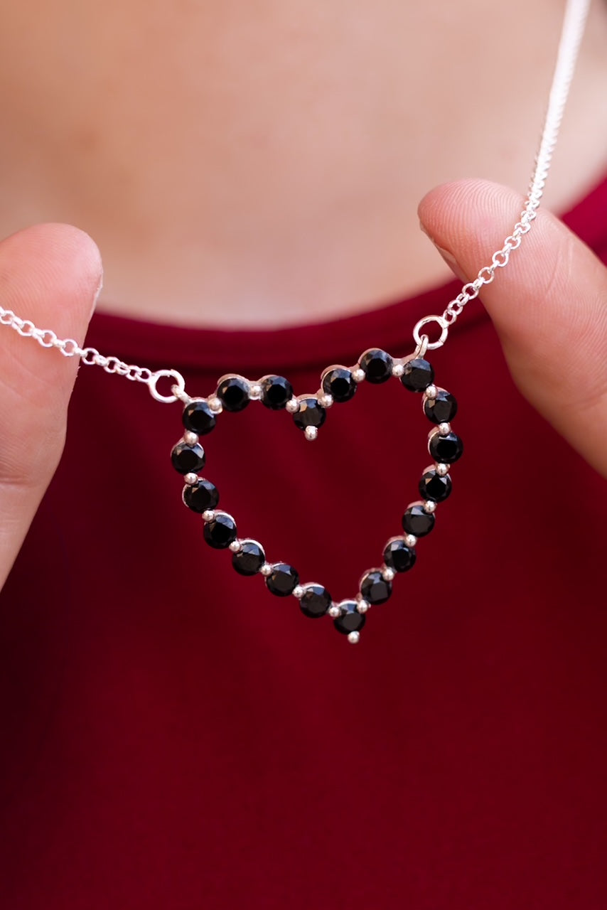 Heartfelt Desire Stone Heart Necklace-Necklaces-Krush Kandy, Women's Online Fashion Boutique Located in Phoenix, Arizona (Scottsdale Area)