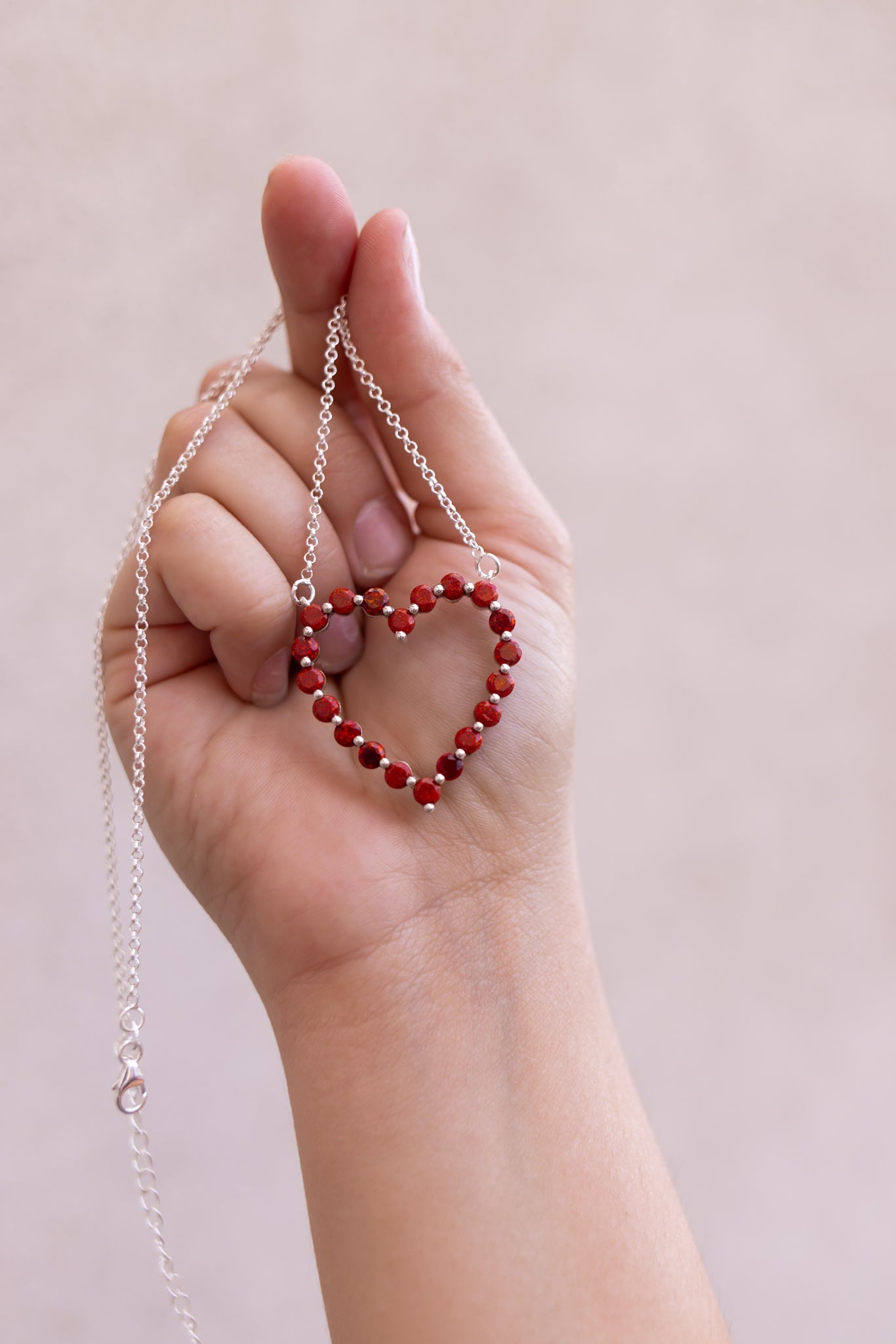 Heartfelt Desire Stone Heart Necklace-Necklaces-Krush Kandy, Women's Online Fashion Boutique Located in Phoenix, Arizona (Scottsdale Area)