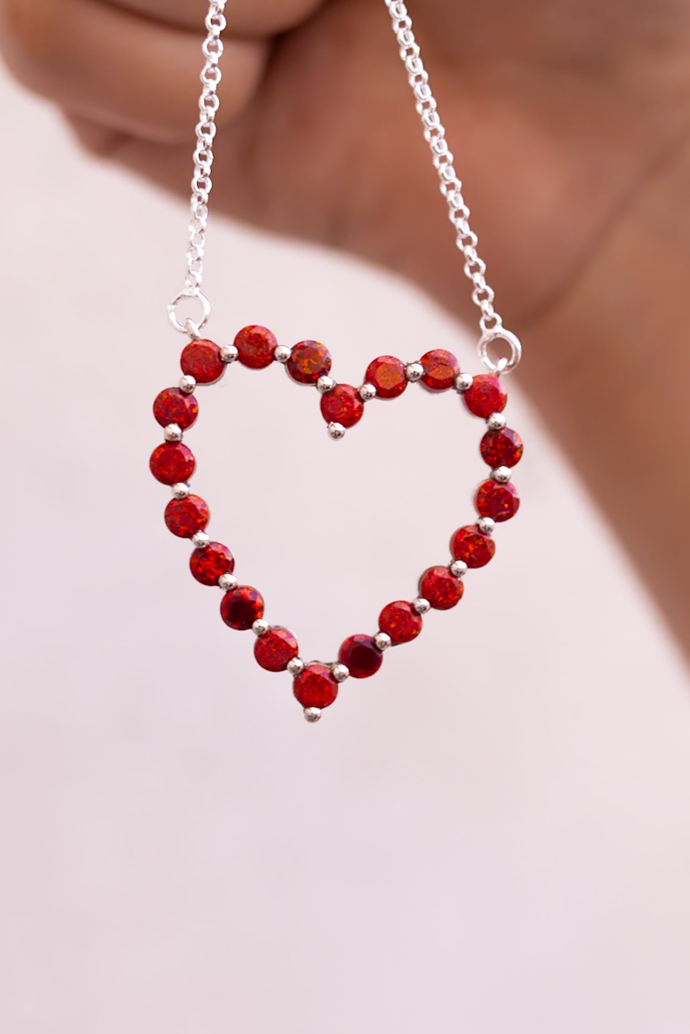 Heartfelt Desire Stone Heart Necklace-Necklaces-Krush Kandy, Women's Online Fashion Boutique Located in Phoenix, Arizona (Scottsdale Area)