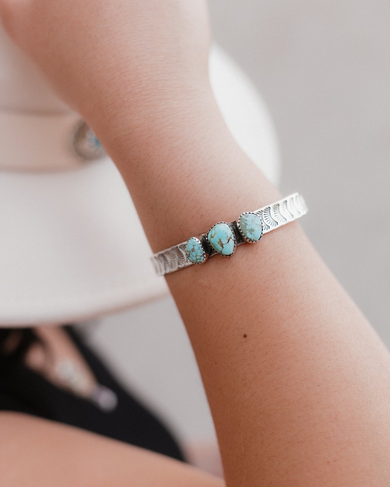 Mine 8 Stamped Cuff-Bracelets-Krush Kandy, Women's Online Fashion Boutique Located in Phoenix, Arizona (Scottsdale Area)