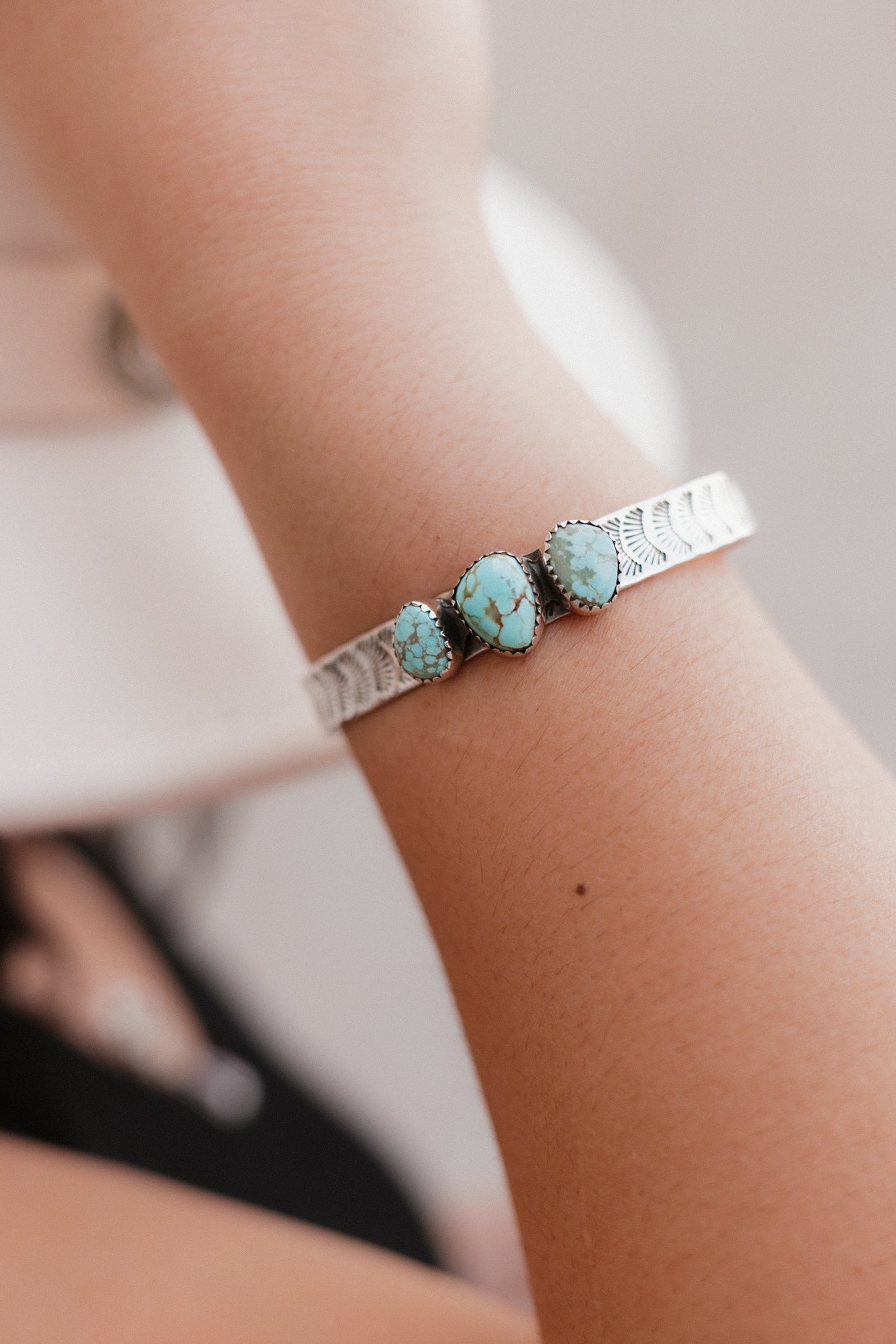 Mine 8 Stamped Cuff-Bracelets-Krush Kandy, Women's Online Fashion Boutique Located in Phoenix, Arizona (Scottsdale Area)