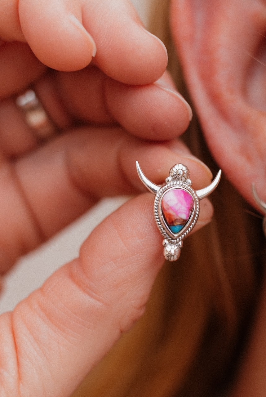 Canyon Wrangler Stud Earrings-Stud Earrings-Krush Kandy, Women's Online Fashion Boutique Located in Phoenix, Arizona (Scottsdale Area)