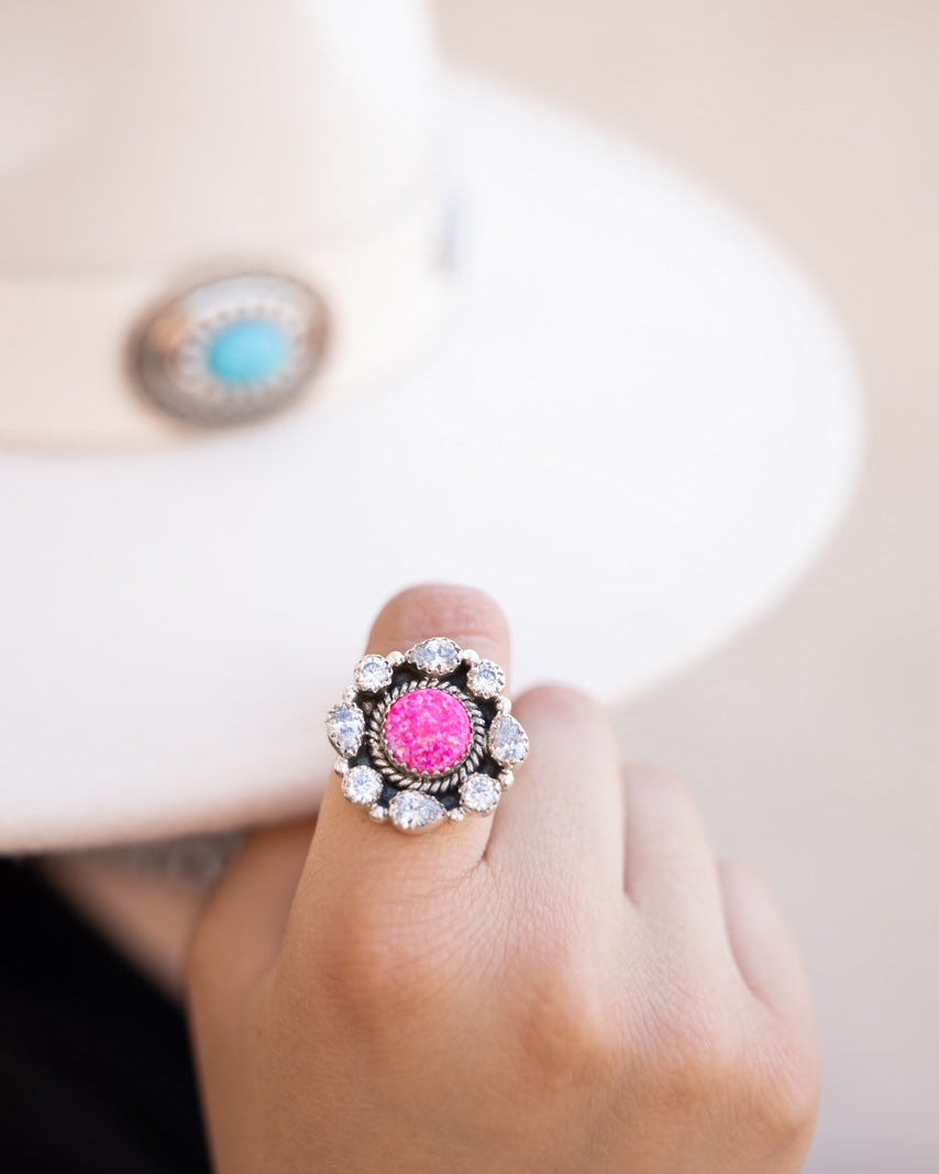 Krystal Krushes Cluster Ring-Cluster Rings-Krush Kandy, Women's Online Fashion Boutique Located in Phoenix, Arizona (Scottsdale Area)