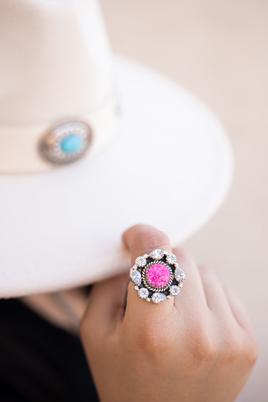 Krystal Krushes Cluster Ring-Cluster Rings-Krush Kandy, Women's Online Fashion Boutique Located in Phoenix, Arizona (Scottsdale Area)