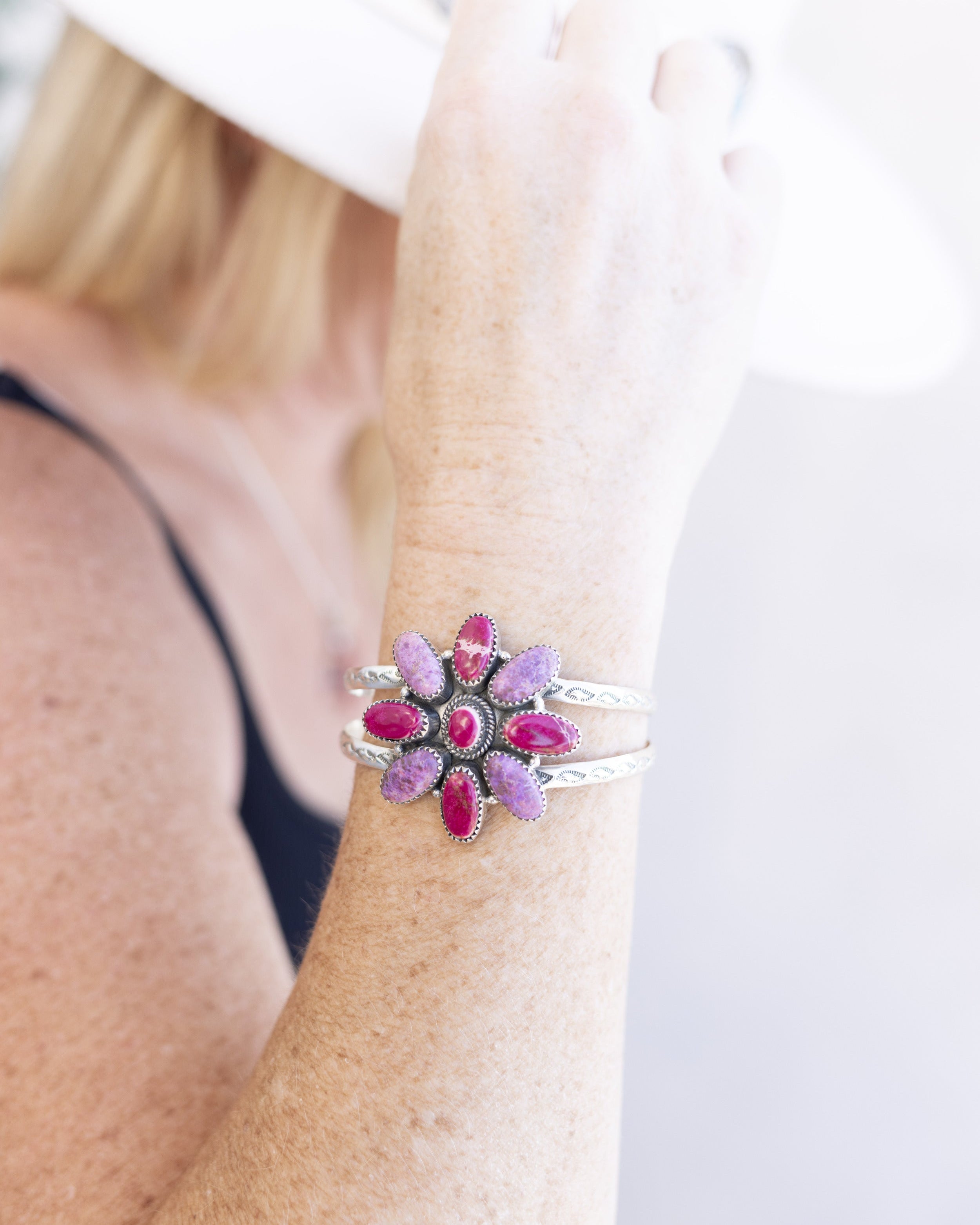 Desert Jasper Boho Cuff-Bracelets-Krush Kandy, Women's Online Fashion Boutique Located in Phoenix, Arizona (Scottsdale Area)