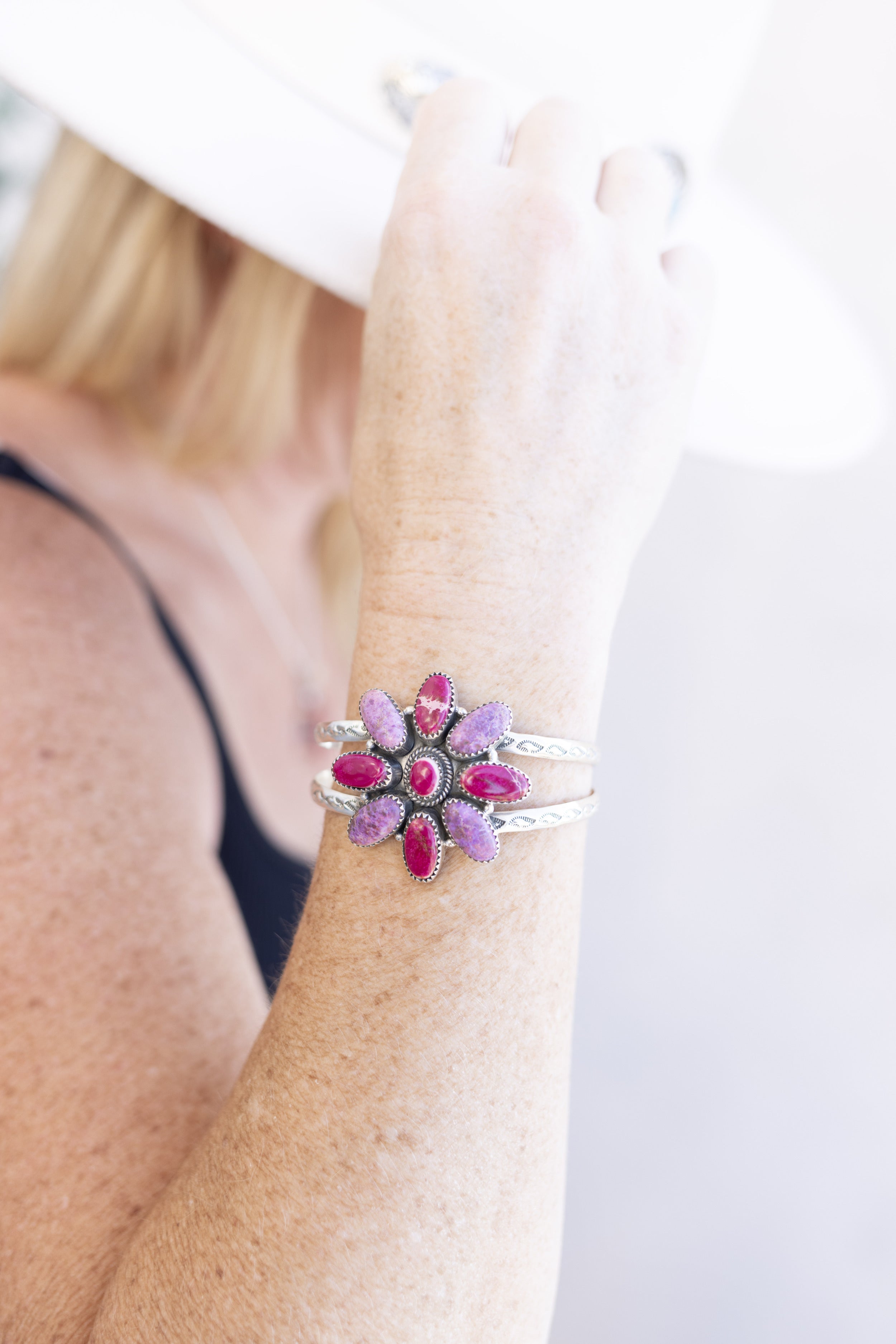 Desert Jasper Boho Cuff-Bracelets-Krush Kandy, Women's Online Fashion Boutique Located in Phoenix, Arizona (Scottsdale Area)