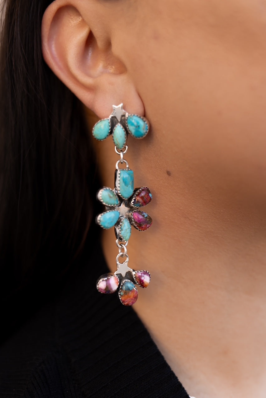 Dancing in a Field of Flowers Earrings-Drop Earrings-Krush Kandy, Women's Online Fashion Boutique Located in Phoenix, Arizona (Scottsdale Area)