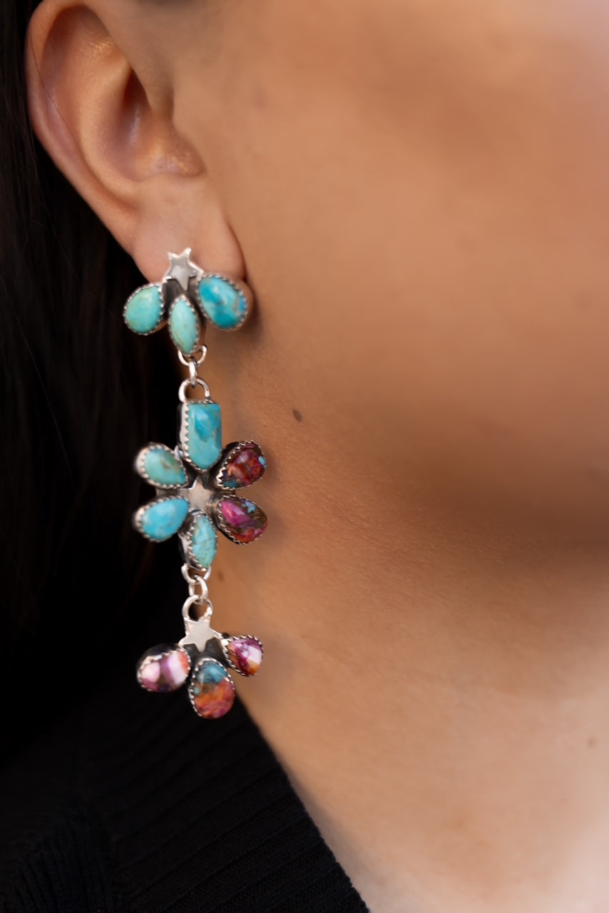 Dancing in a Field of Flowers Earrings-Drop Earrings-Krush Kandy, Women's Online Fashion Boutique Located in Phoenix, Arizona (Scottsdale Area)