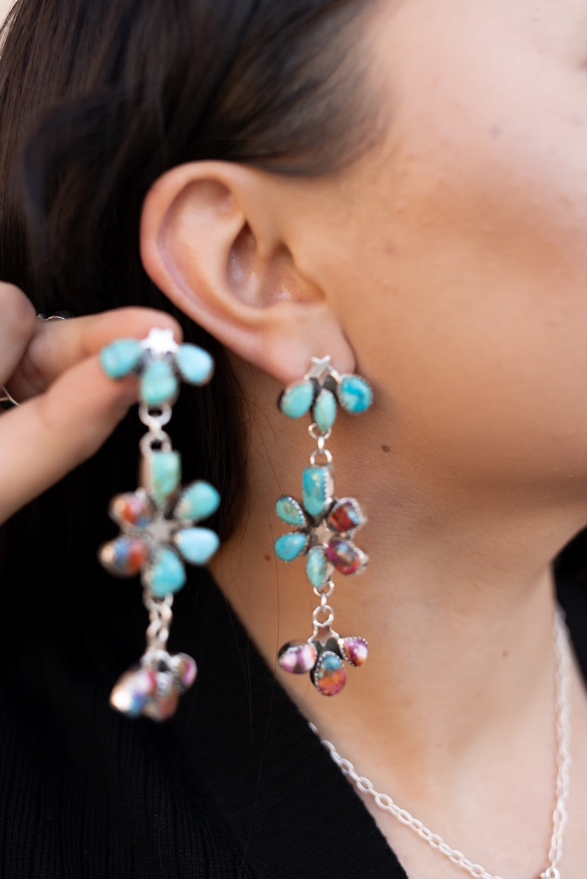 Dancing in a Field of Flowers Earrings-Drop Earrings-Krush Kandy, Women's Online Fashion Boutique Located in Phoenix, Arizona (Scottsdale Area)