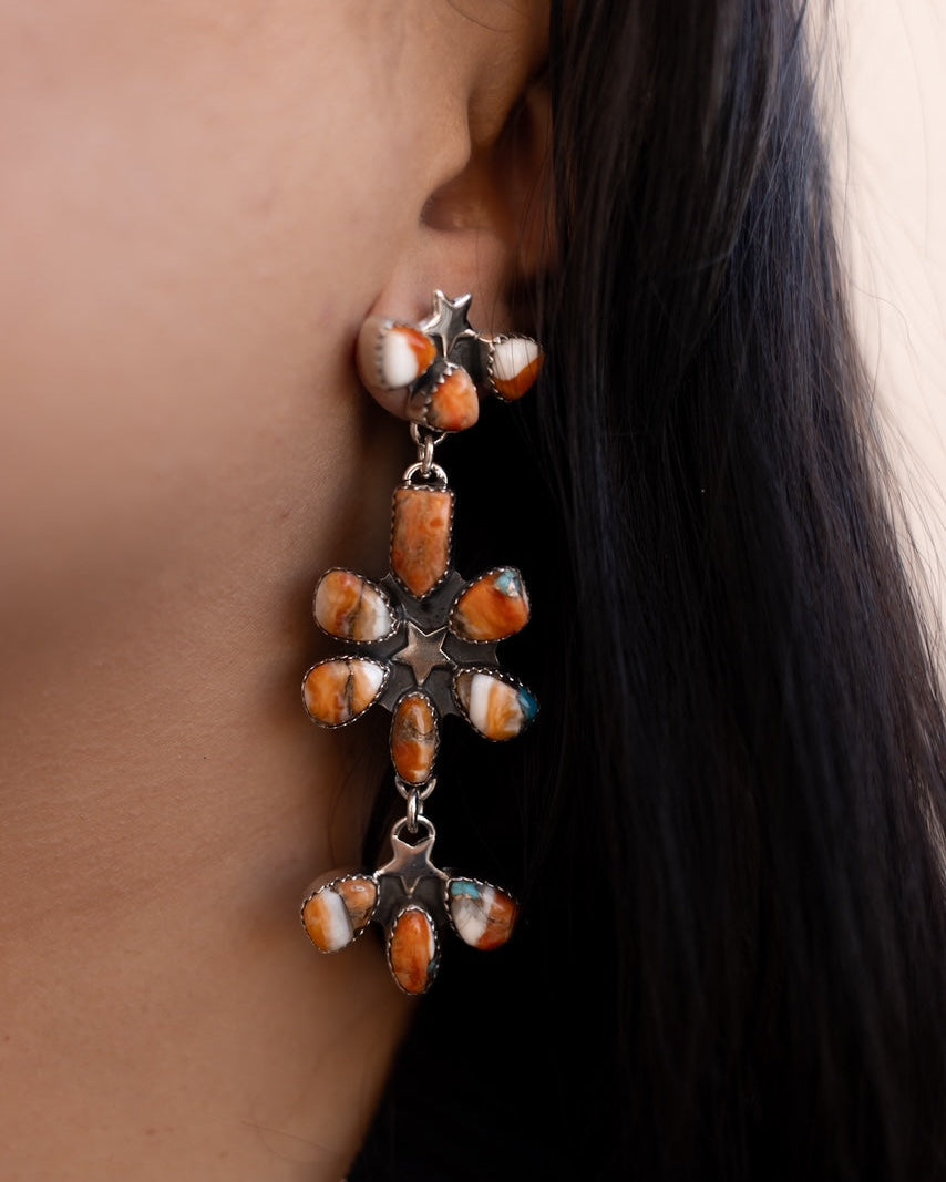 Dancing in a Field of Flowers Earrings-Drop Earrings-Krush Kandy, Women's Online Fashion Boutique Located in Phoenix, Arizona (Scottsdale Area)