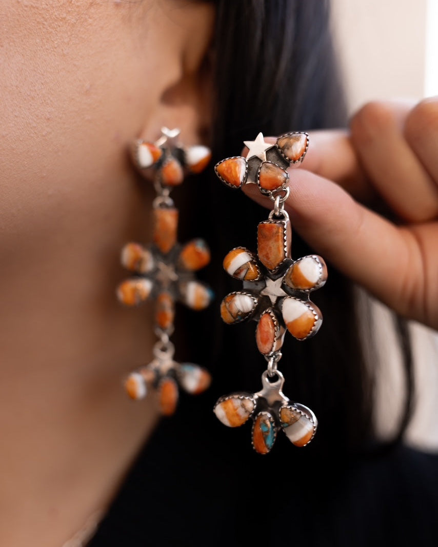 Dancing in a Field of Flowers Earrings-Drop Earrings-Krush Kandy, Women's Online Fashion Boutique Located in Phoenix, Arizona (Scottsdale Area)