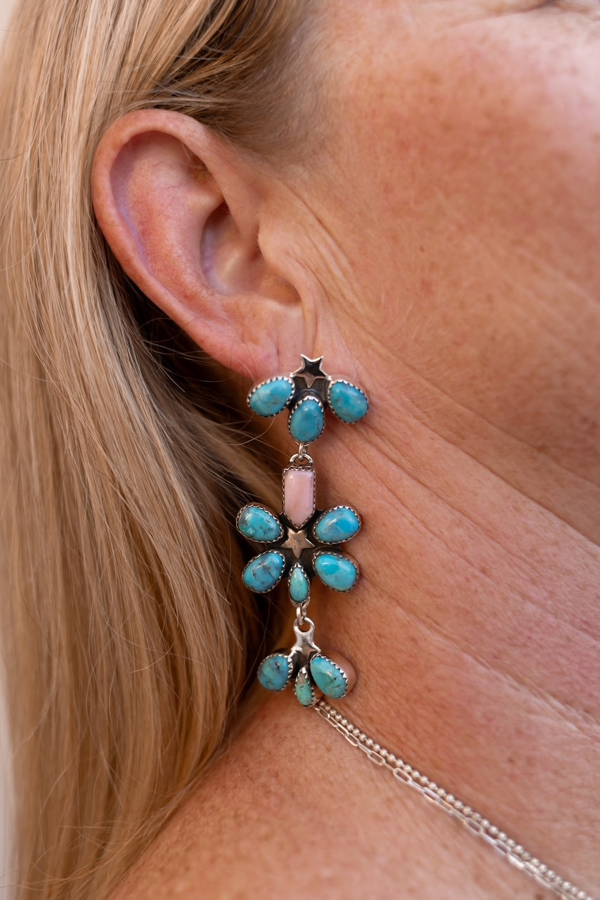 Dancing in a Field of Flowers Earrings-Drop Earrings-Krush Kandy, Women's Online Fashion Boutique Located in Phoenix, Arizona (Scottsdale Area)