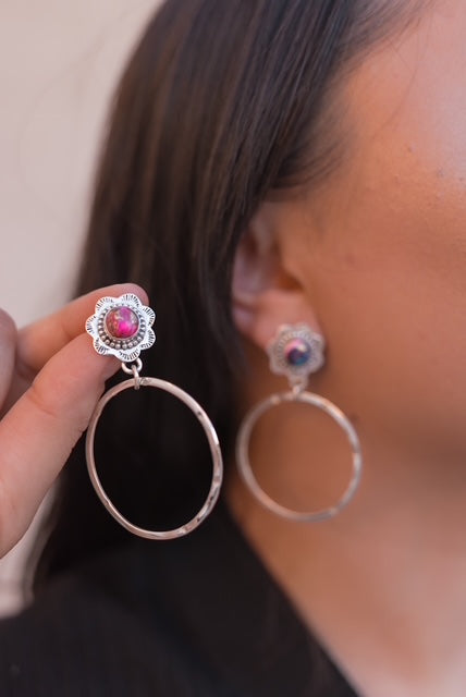 Desert Bliss Single Stone Earrings-Earrings-Krush Kandy, Women's Online Fashion Boutique Located in Phoenix, Arizona (Scottsdale Area)